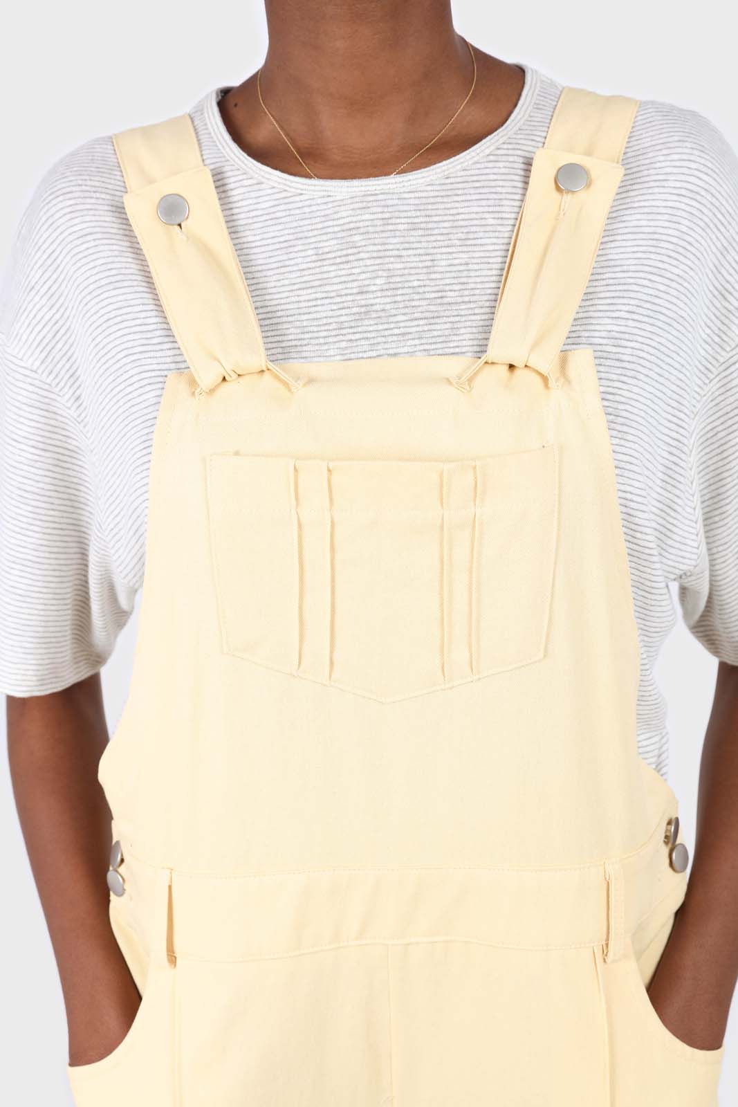 Pale yellow front patch pocket jumpsuit_6