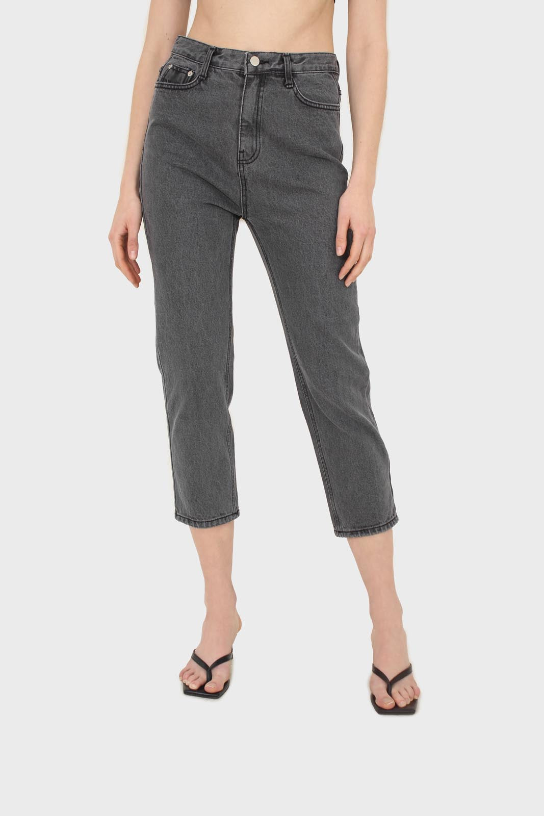 Washed grey mom jeans - 2302_1