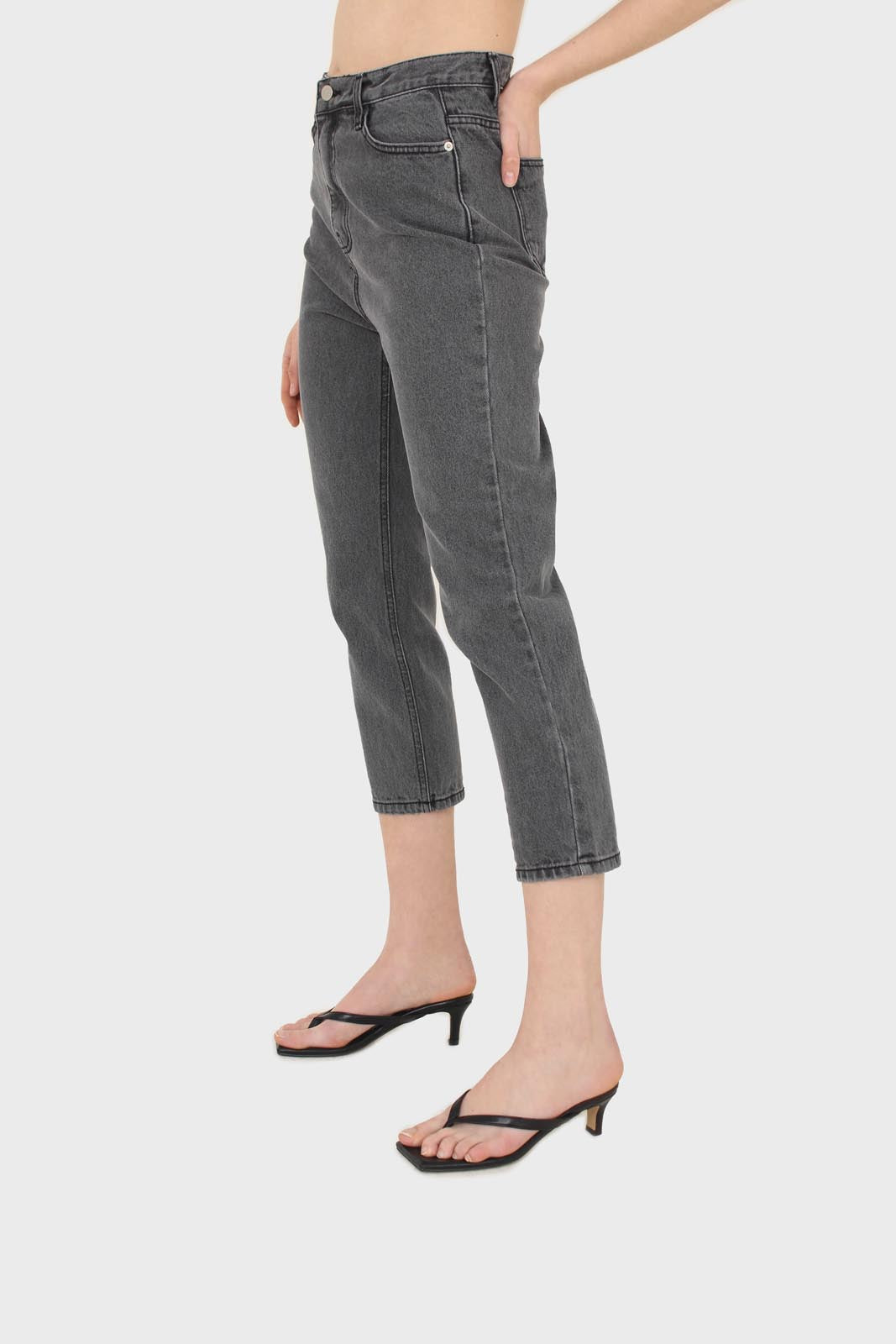 Washed grey mom jeans - 2302_2