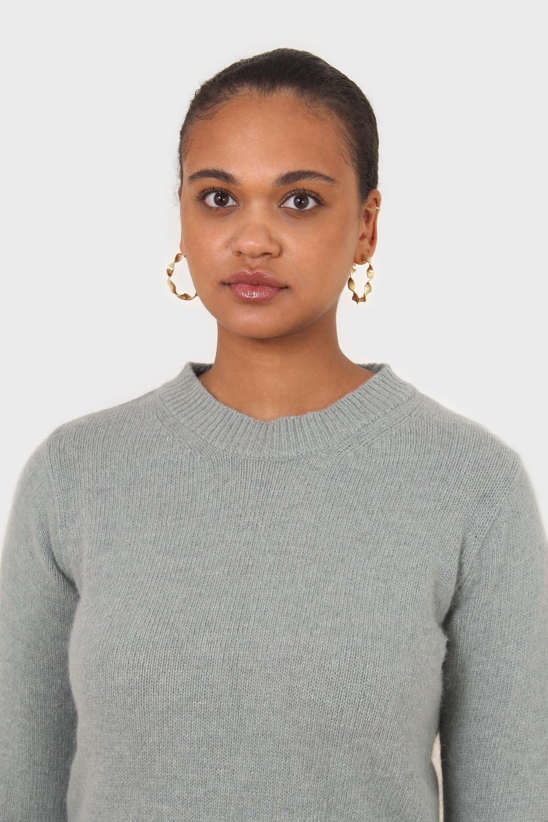 Mint angora crew neck jumper_3