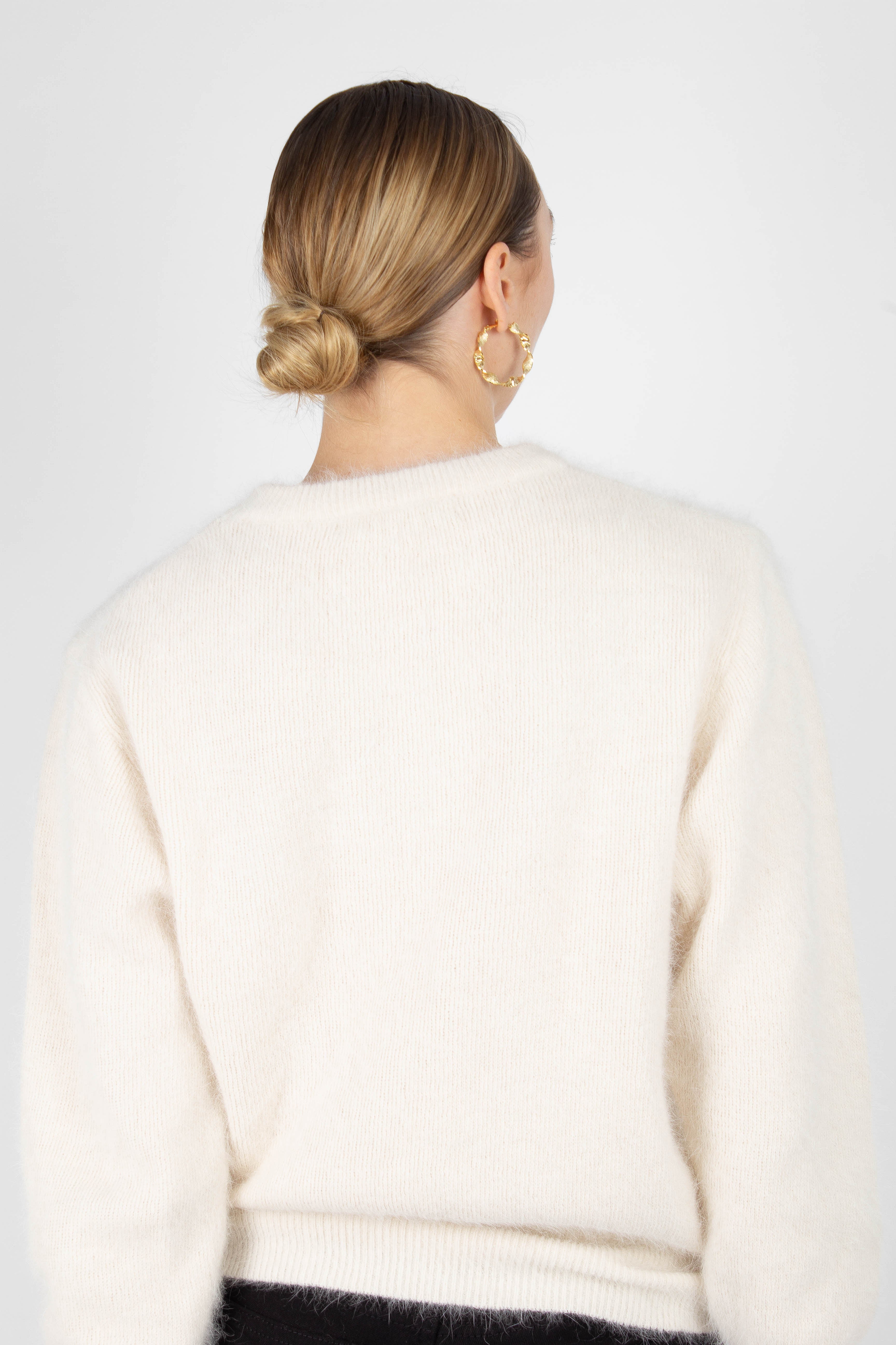 Light beige balloon sleeve angora jumper_2