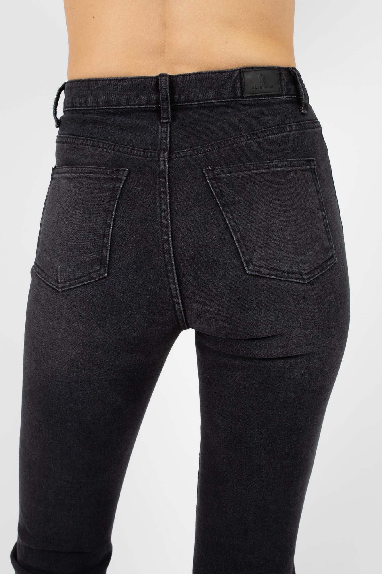 Washed black boot cut jeans - 3262_9