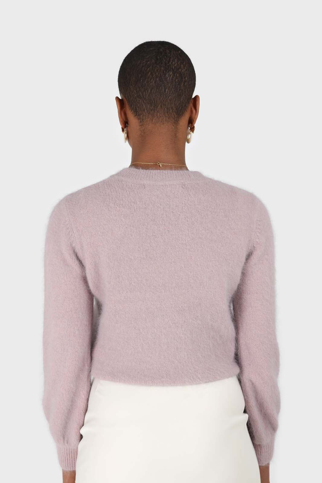 Cocoa balloon sleeve angora jumper_7