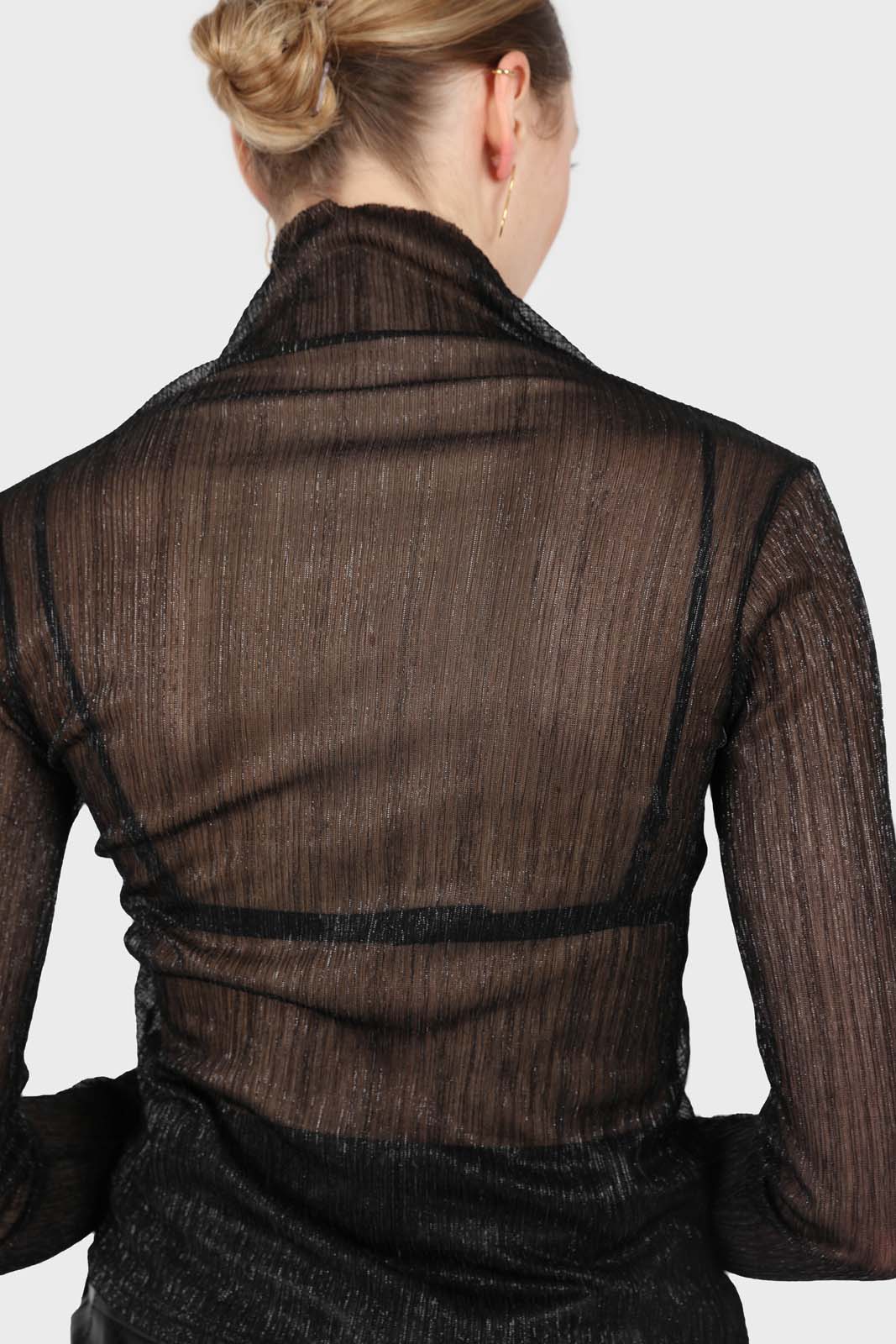 Black metallic sheer turtleneck top_2