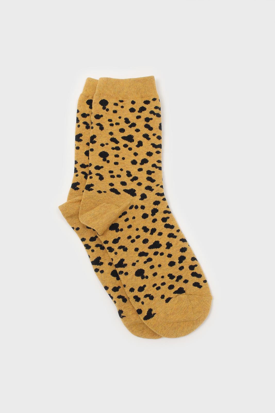 Yellow and black leopard socks_1
