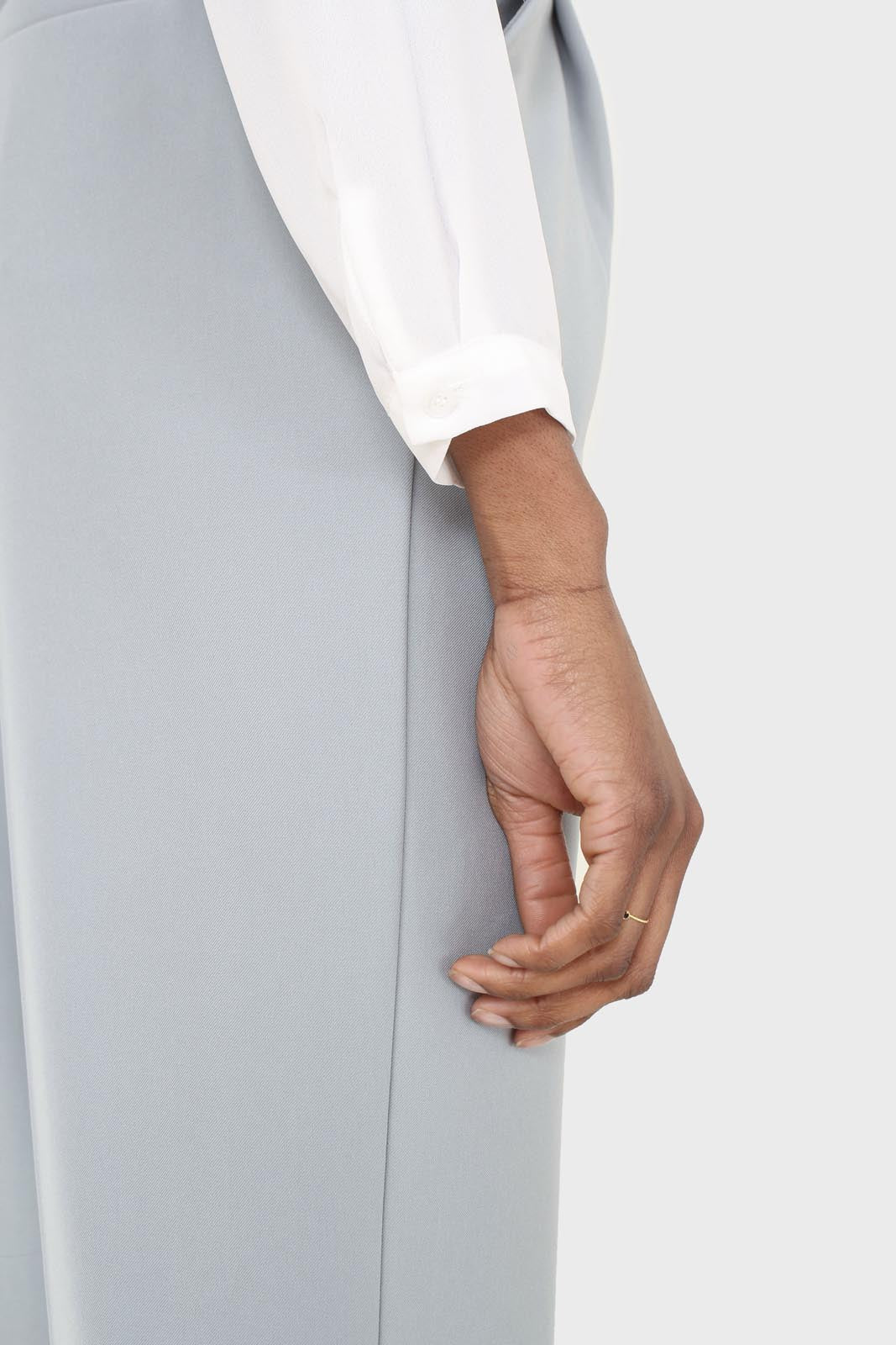 Mint green smart wide leg trousers_2