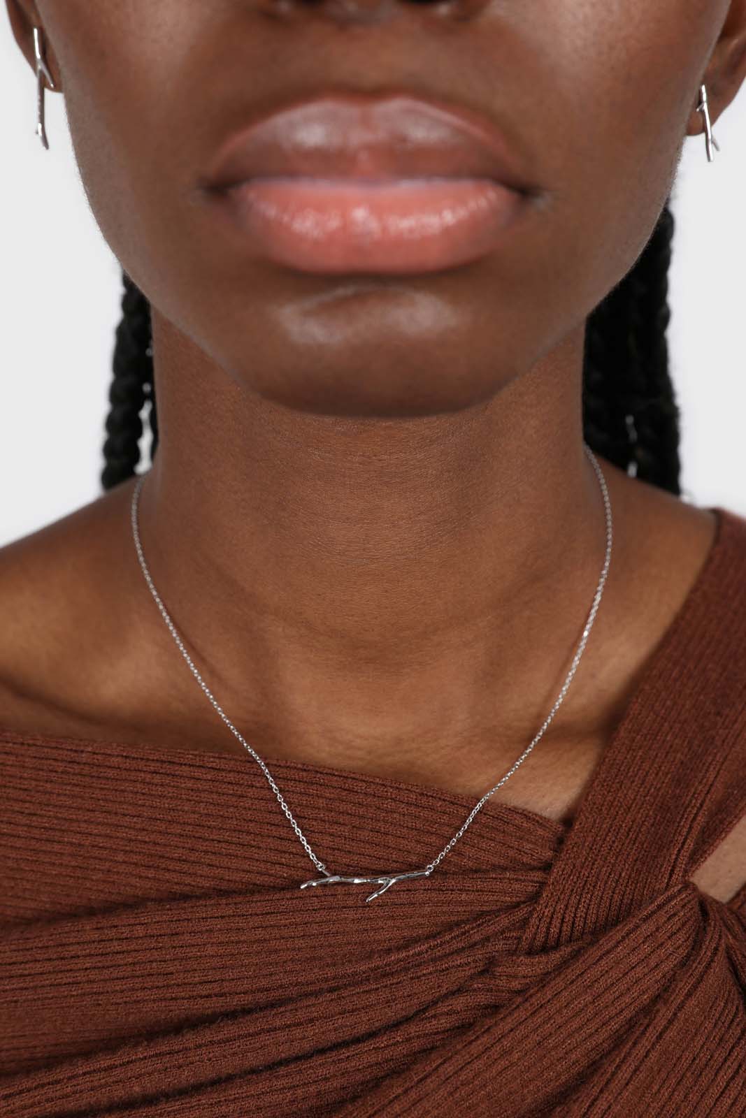 Charm necklace - Silver twig_1