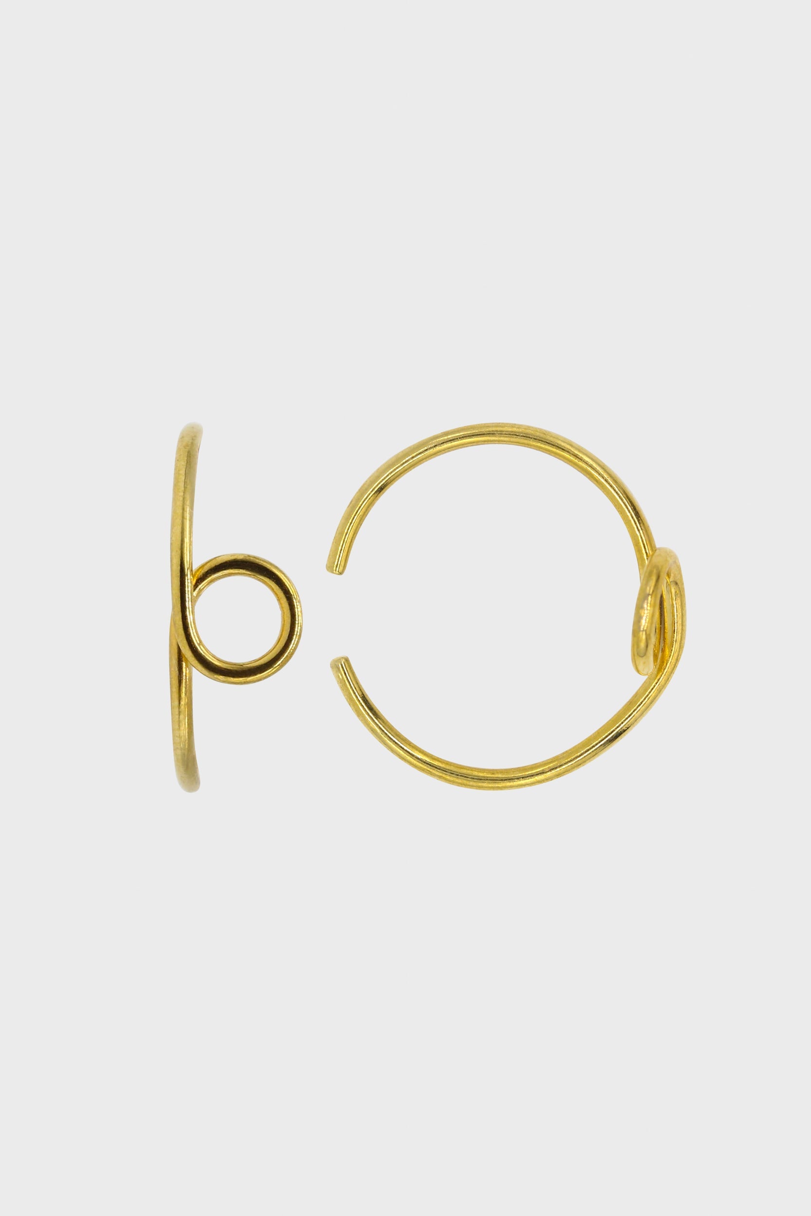 Gold small loop ring_2