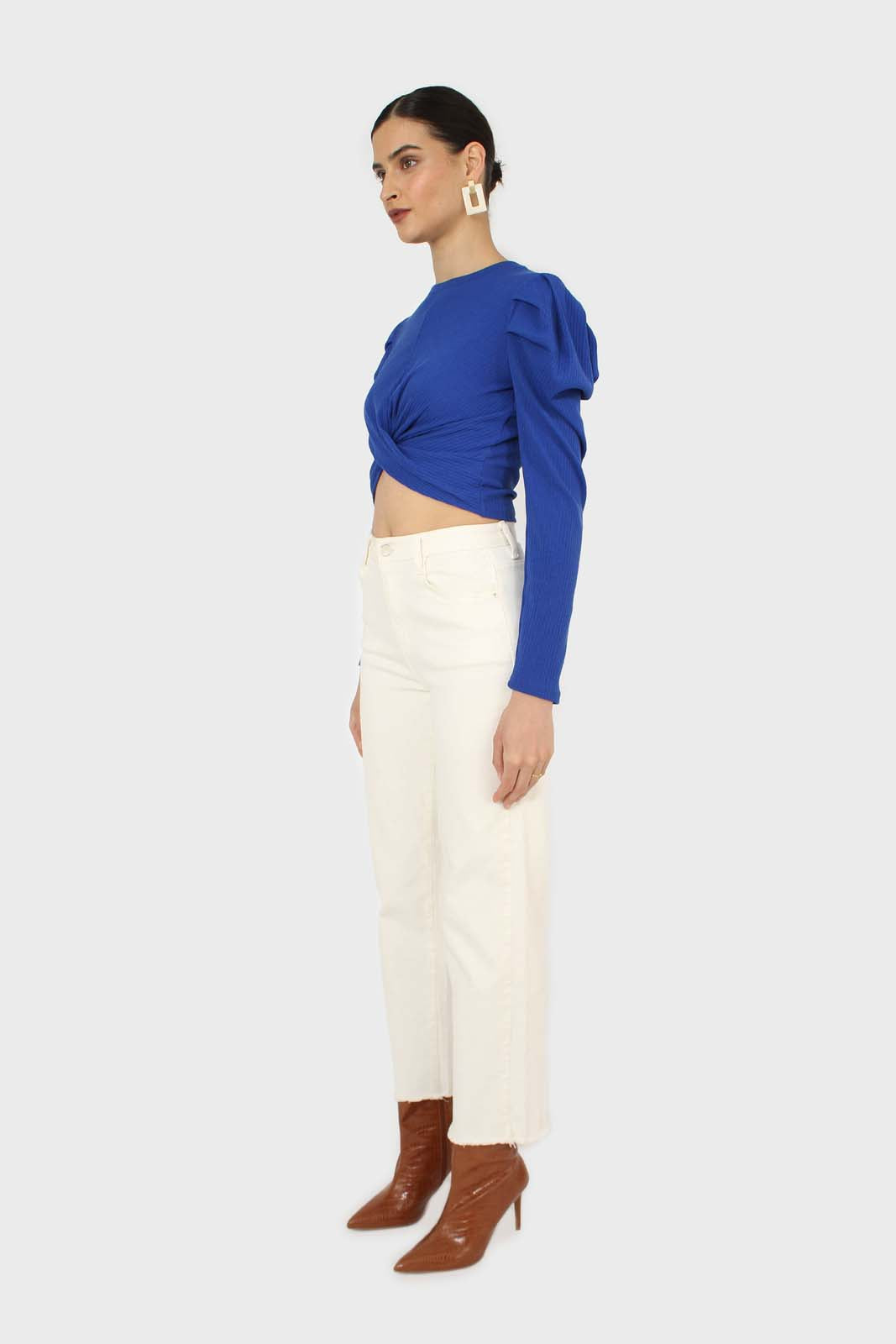 Cobalt twist front long sleeved top_4