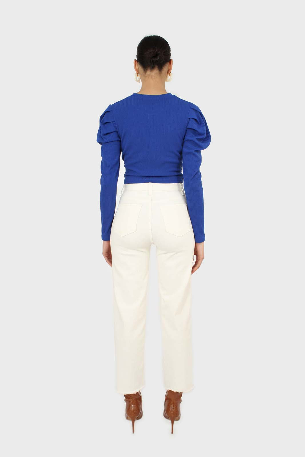 Cobalt twist front long sleeved top_5
