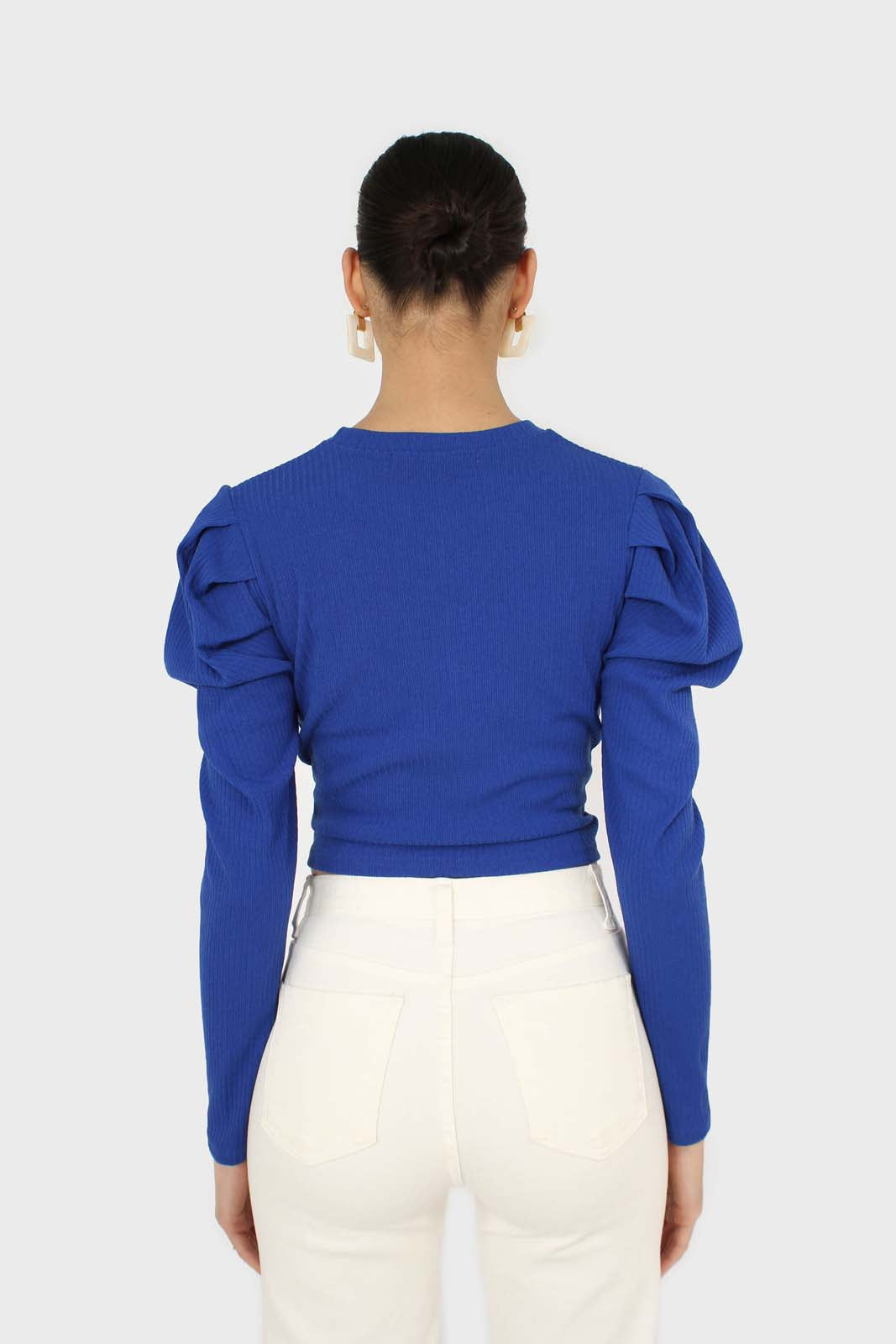 Cobalt twist front long sleeved top_2
