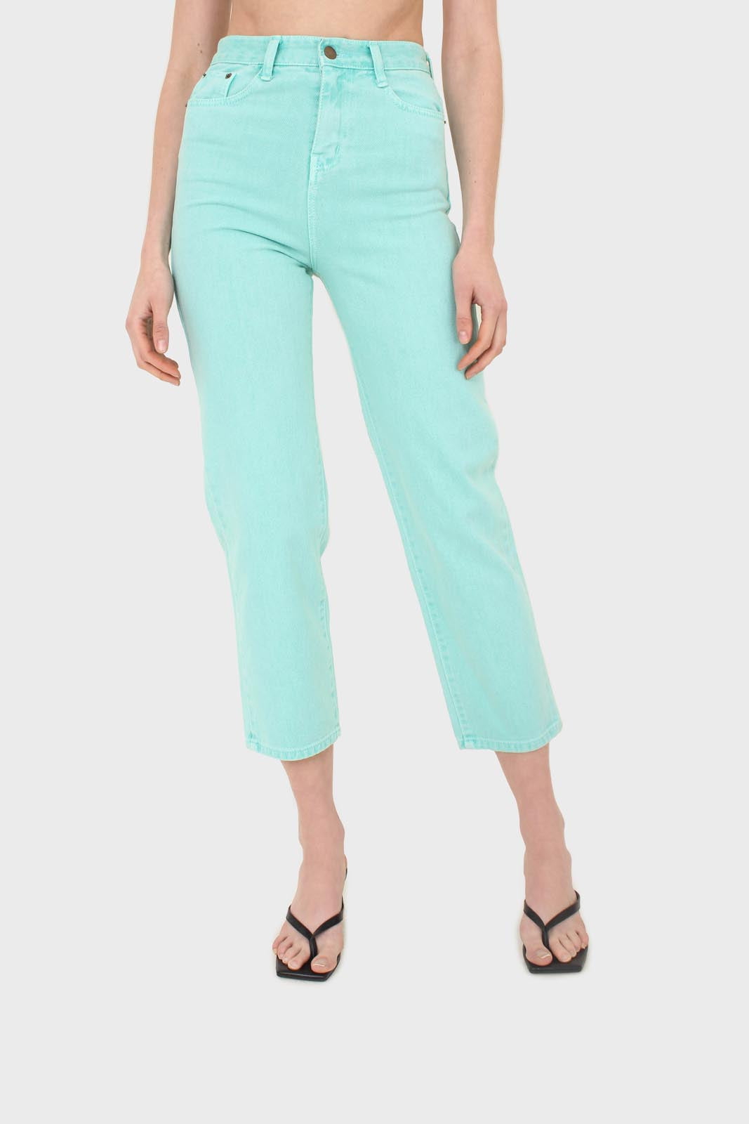 Washed mint mom jeans - 209_1