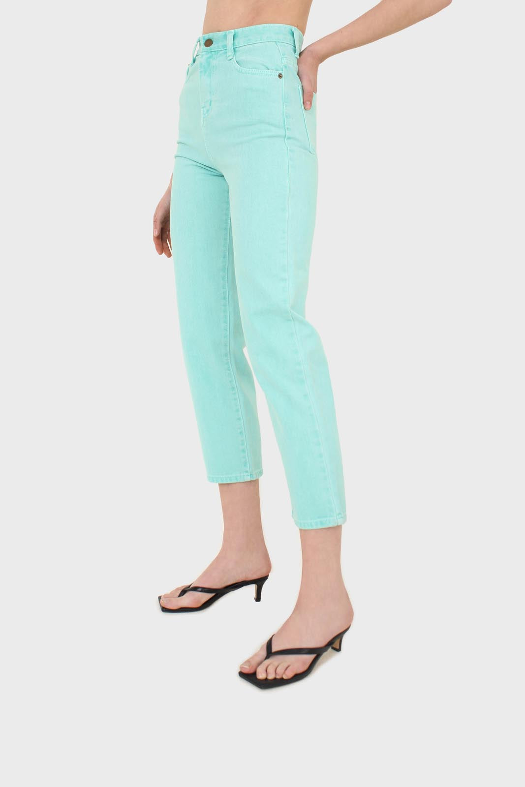 Washed mint mom jeans - 209_4