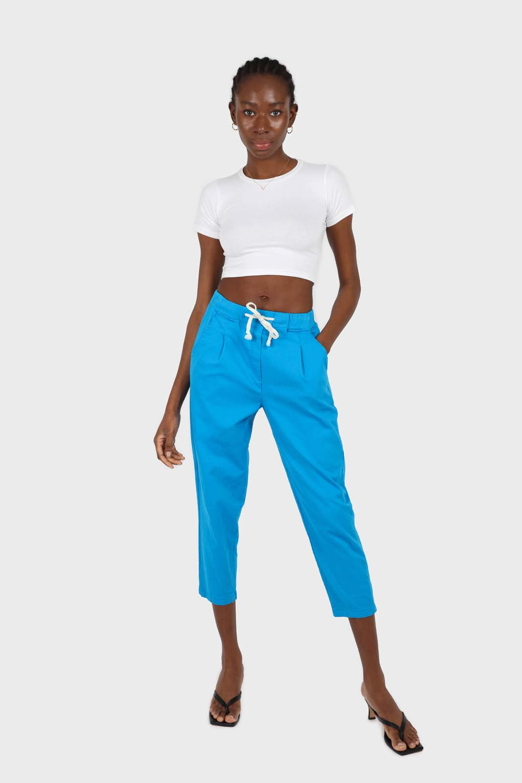 White peek back short sleeve tee_4