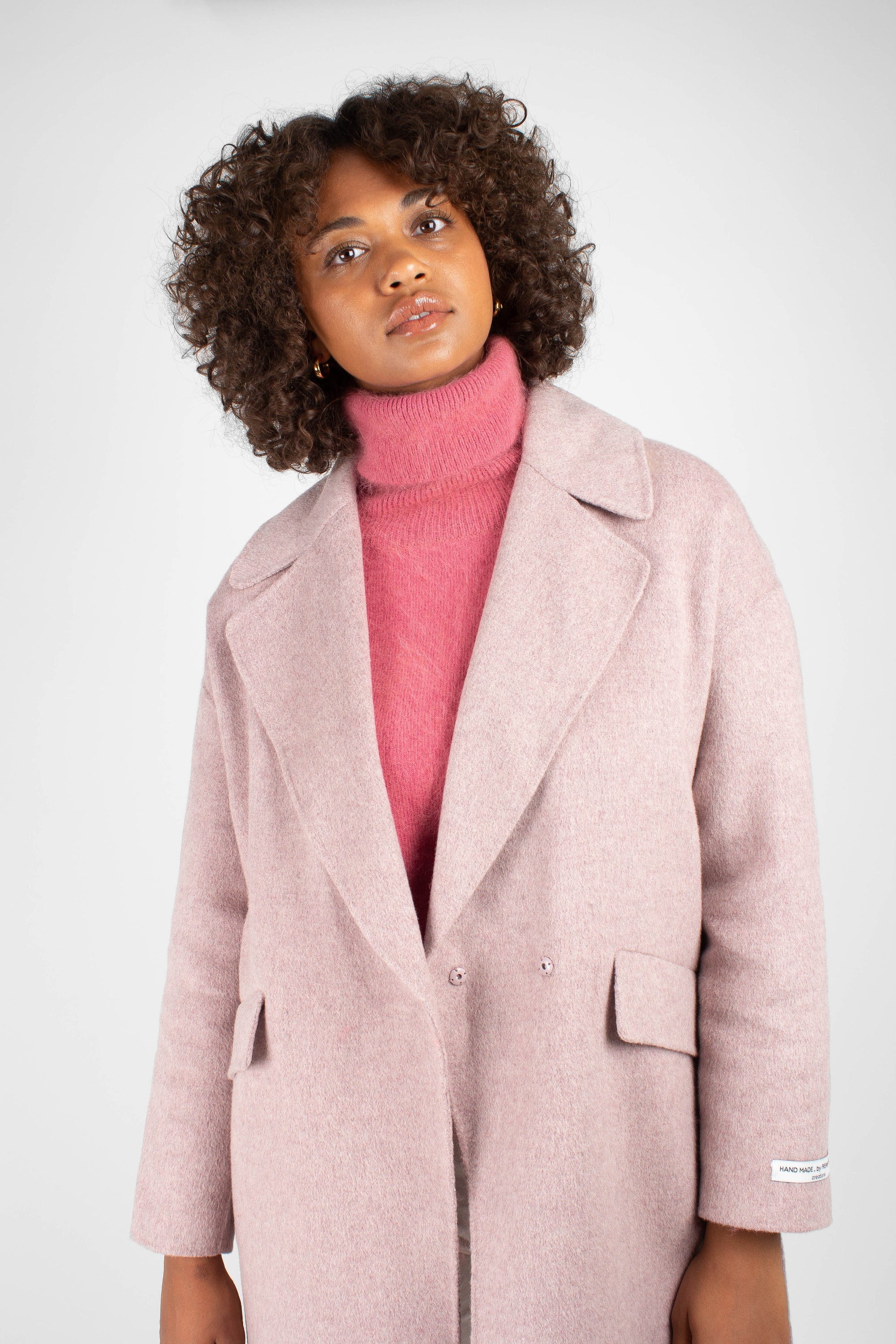Lilac single breasted oversized wool coat_7