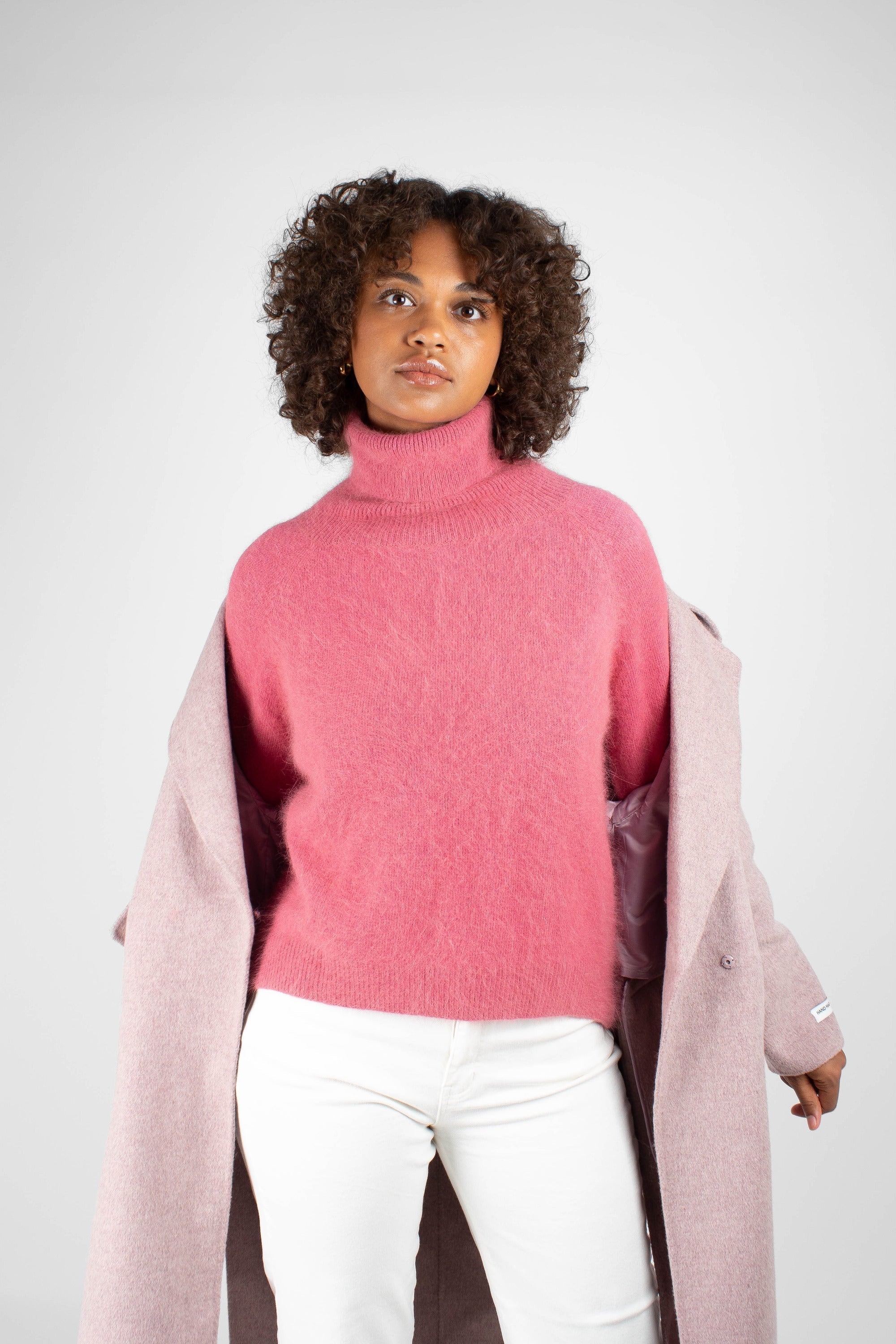 Lilac single breasted oversized wool coat_4