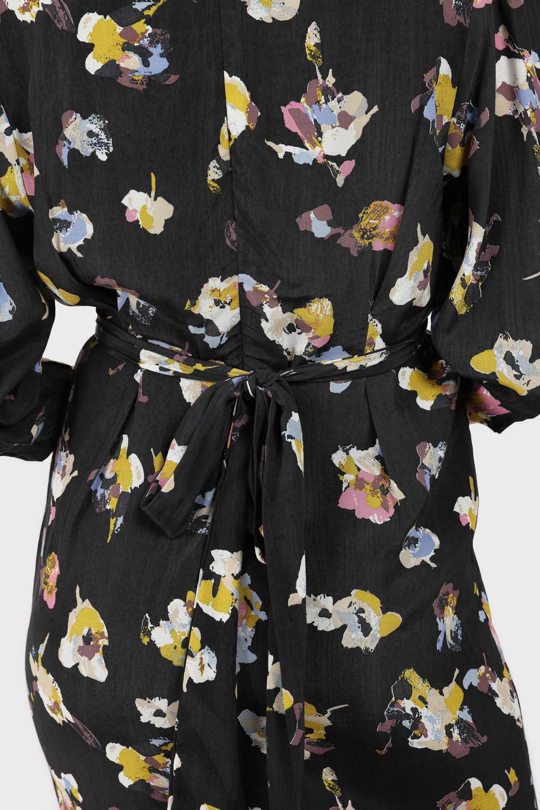 Black floral bias cut long sleeved maxi dress_6