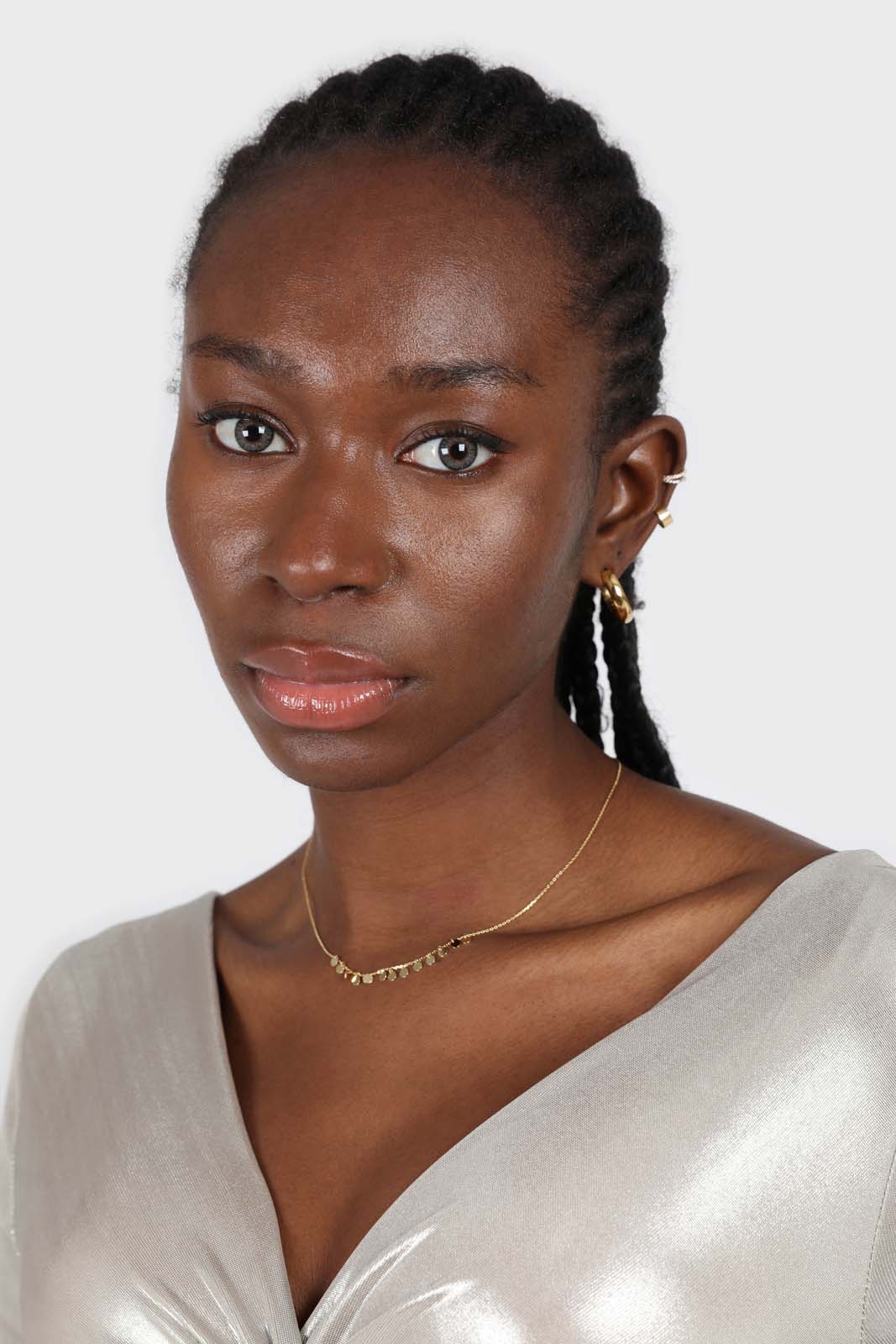 Silver twist front long sleeved crop top_6