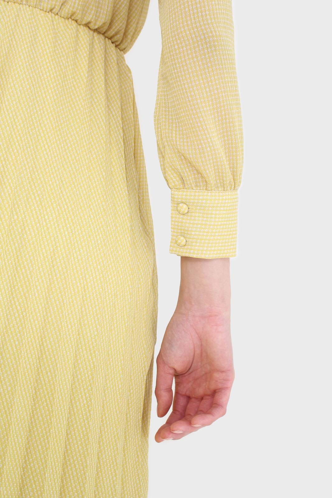 Yellow ruffle tie dress_5
