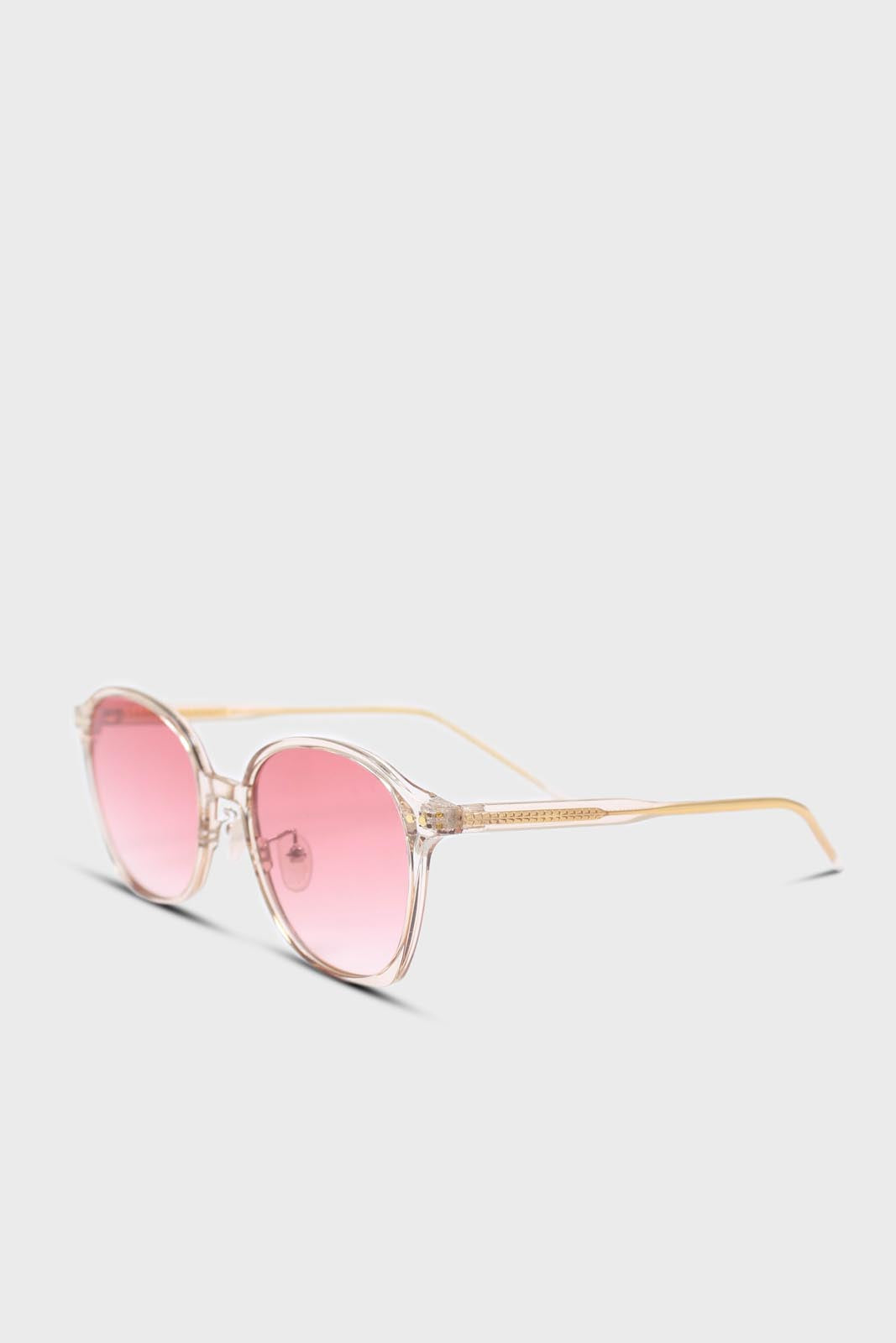 Pink perspex frame classic sunglasses_2