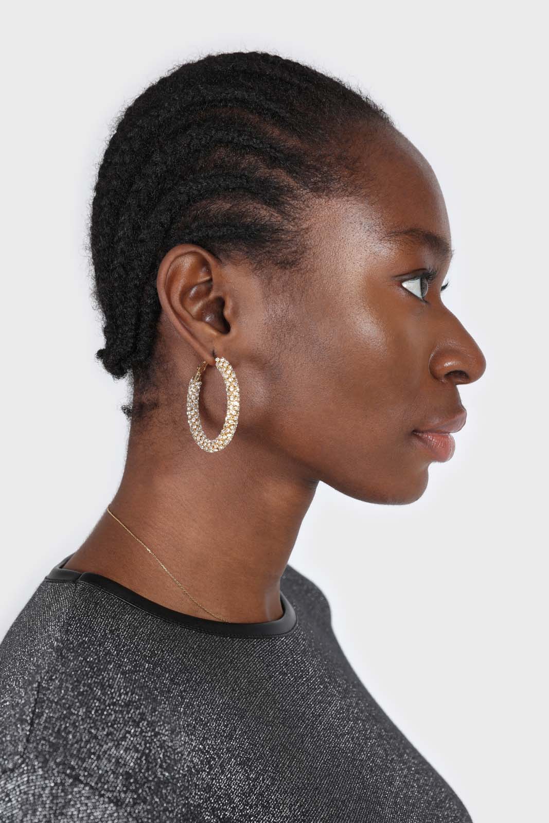 Gold diamante large hoop earrings_2