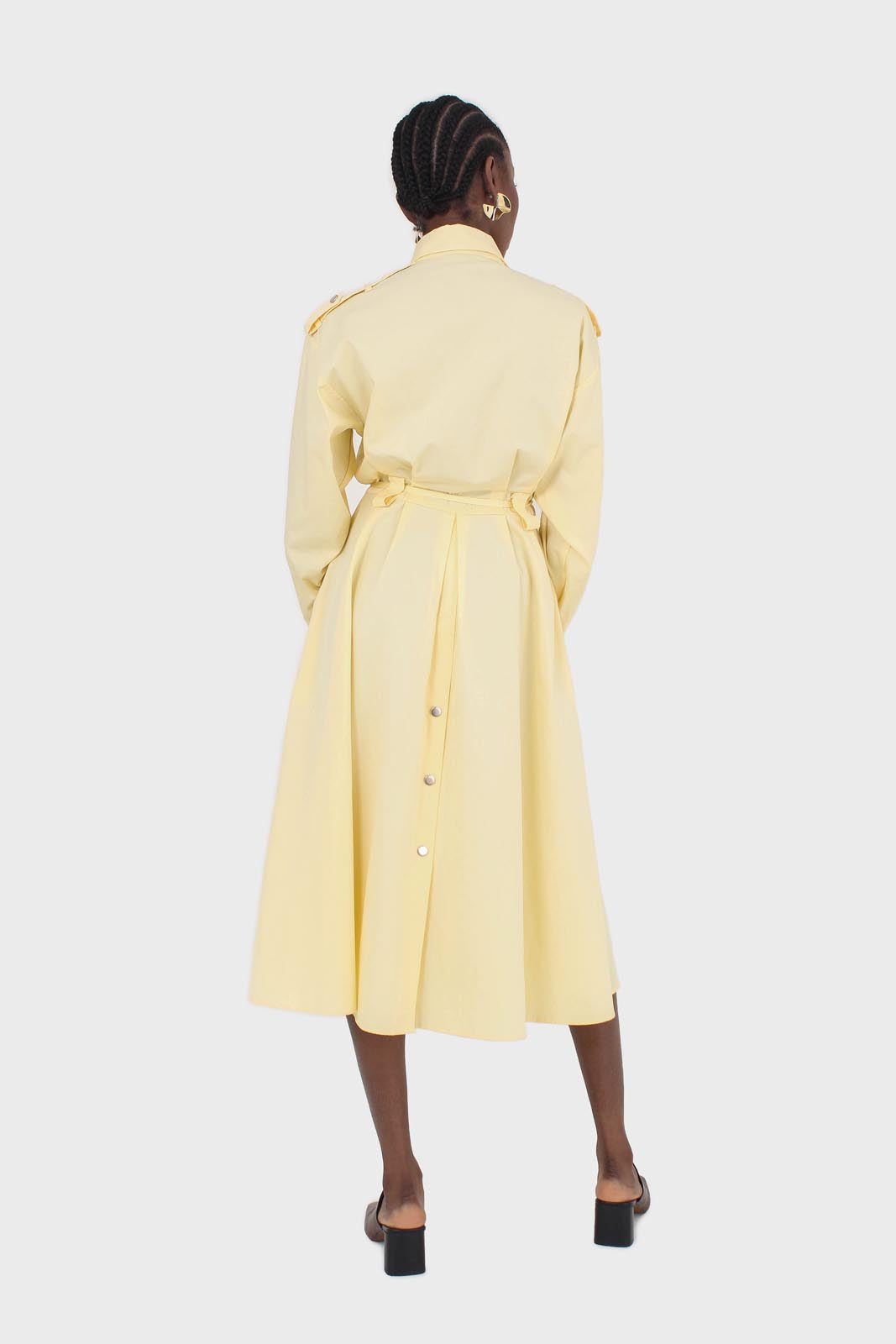 Lemon button front utility maxi dress_3