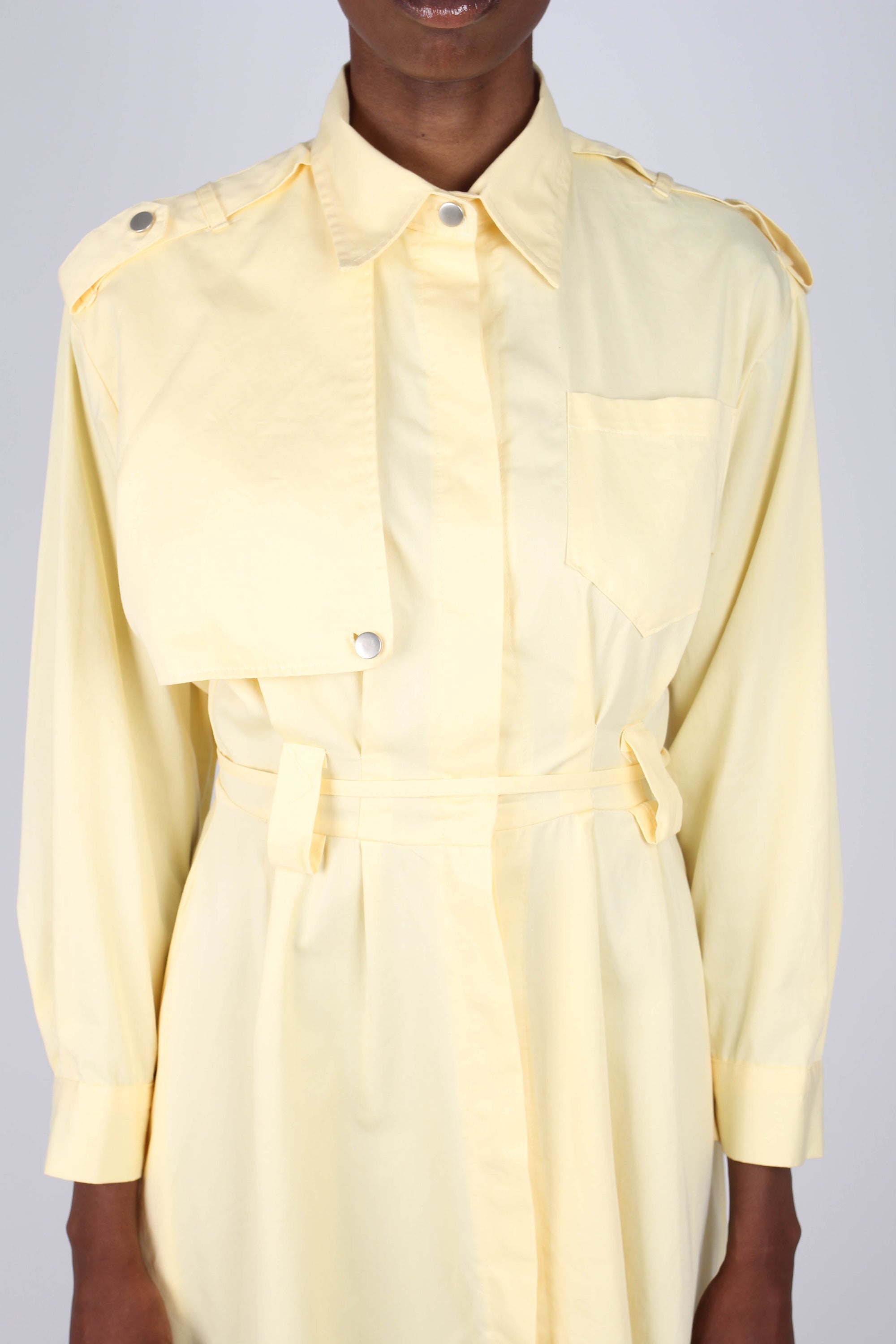 Lemon button front utility maxi dress_17