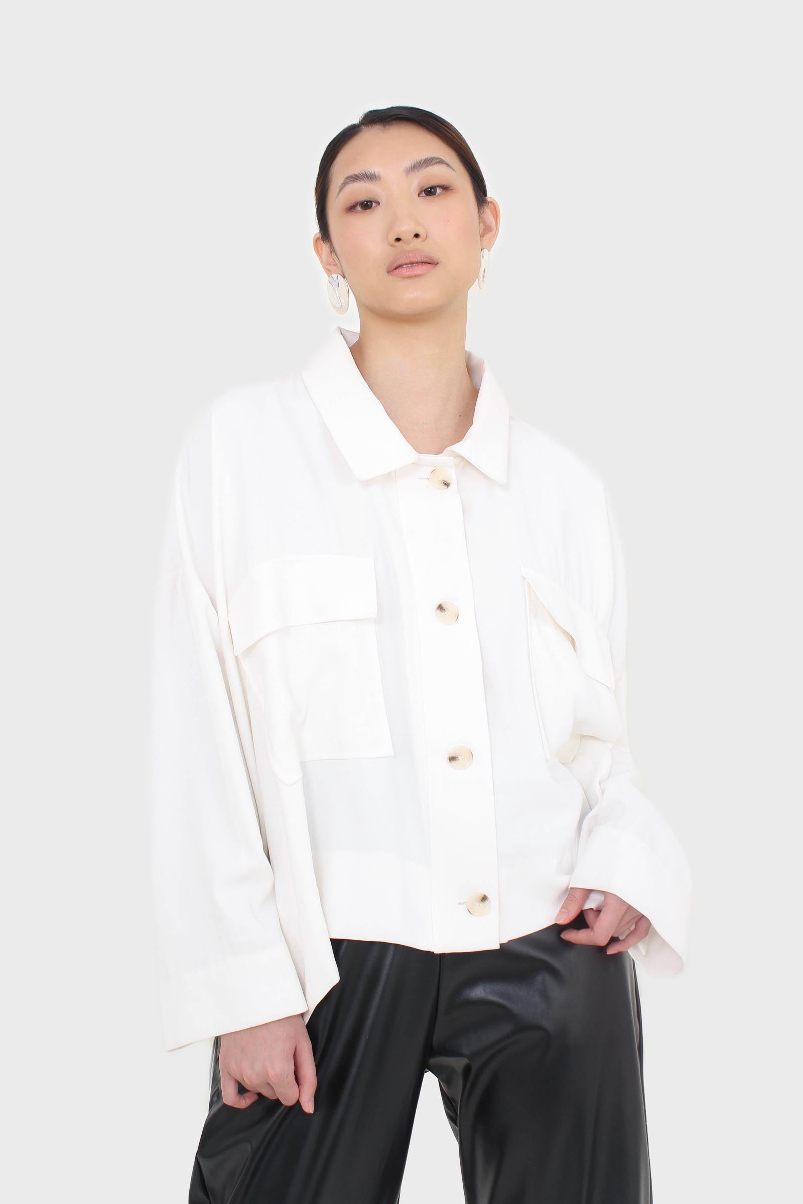 White oversized patch pocket shirt jacket_6