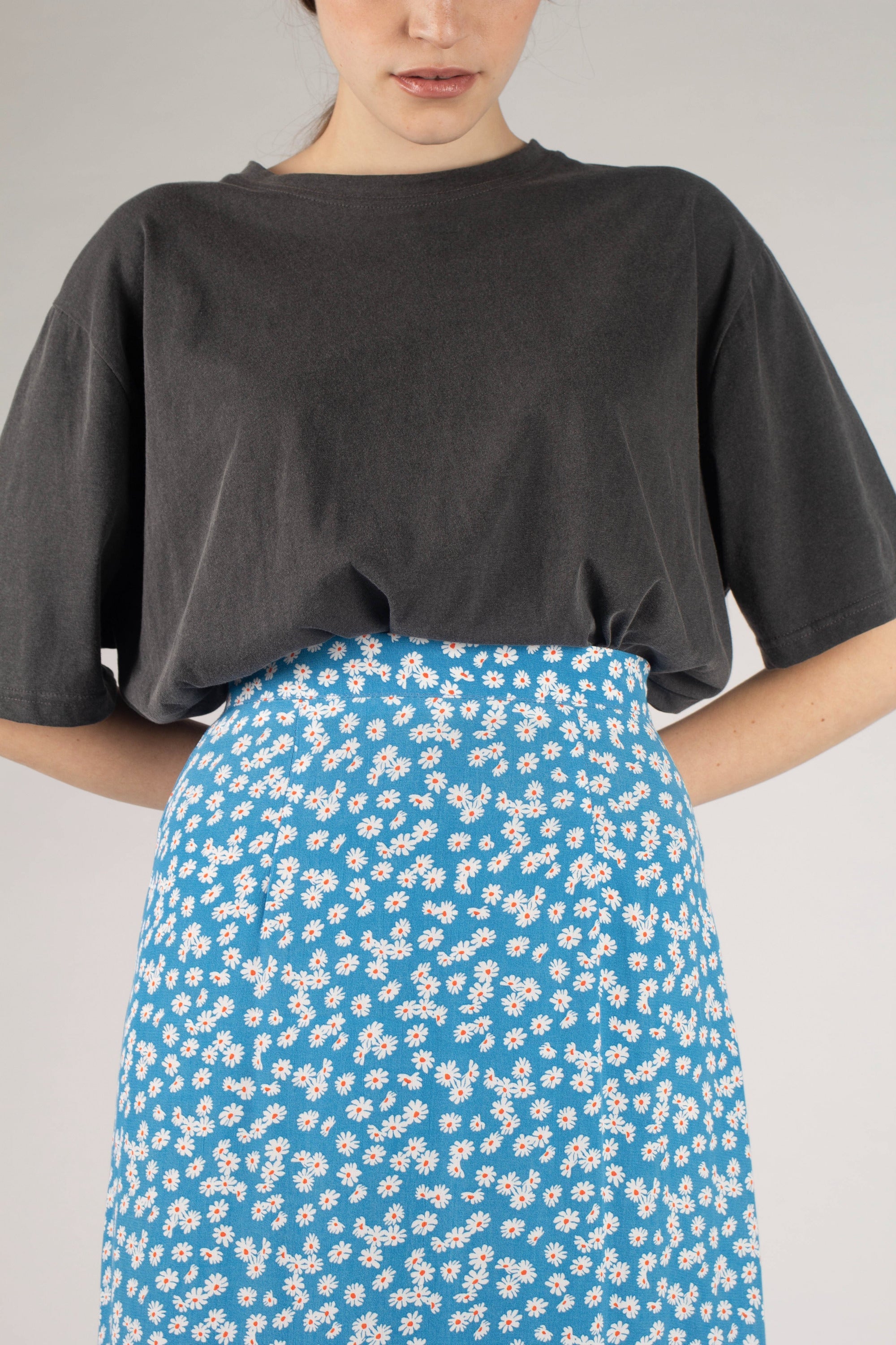 Charcoal loose fit t-shirt - set_4