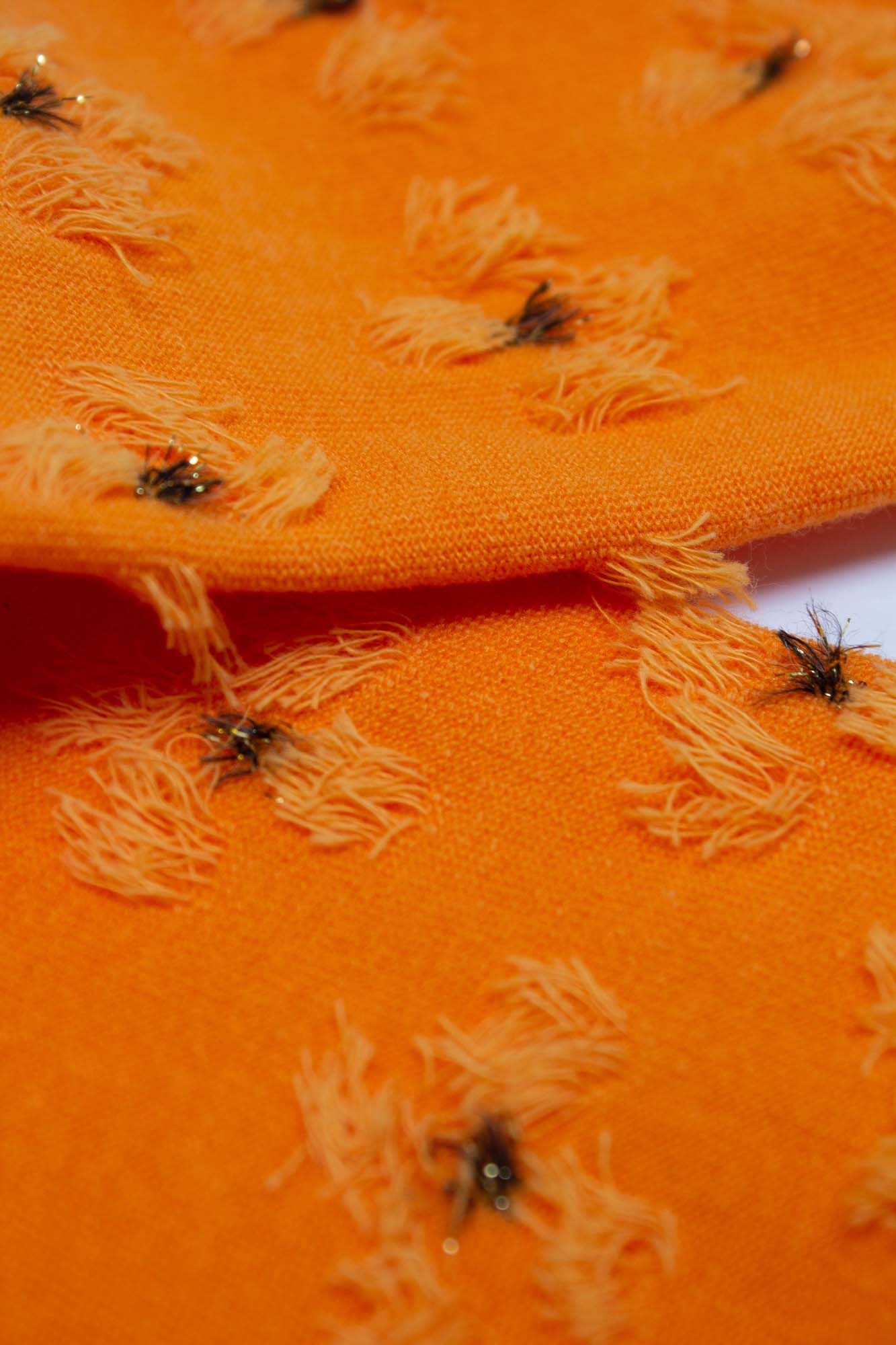 Orange tufted daisy socks_2