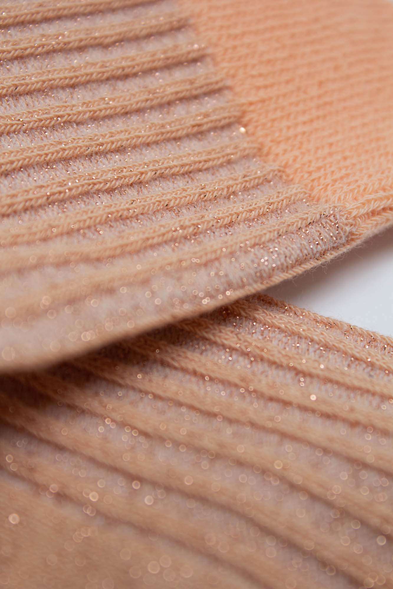 Sherbet orange metallic vertical stripe socks_2