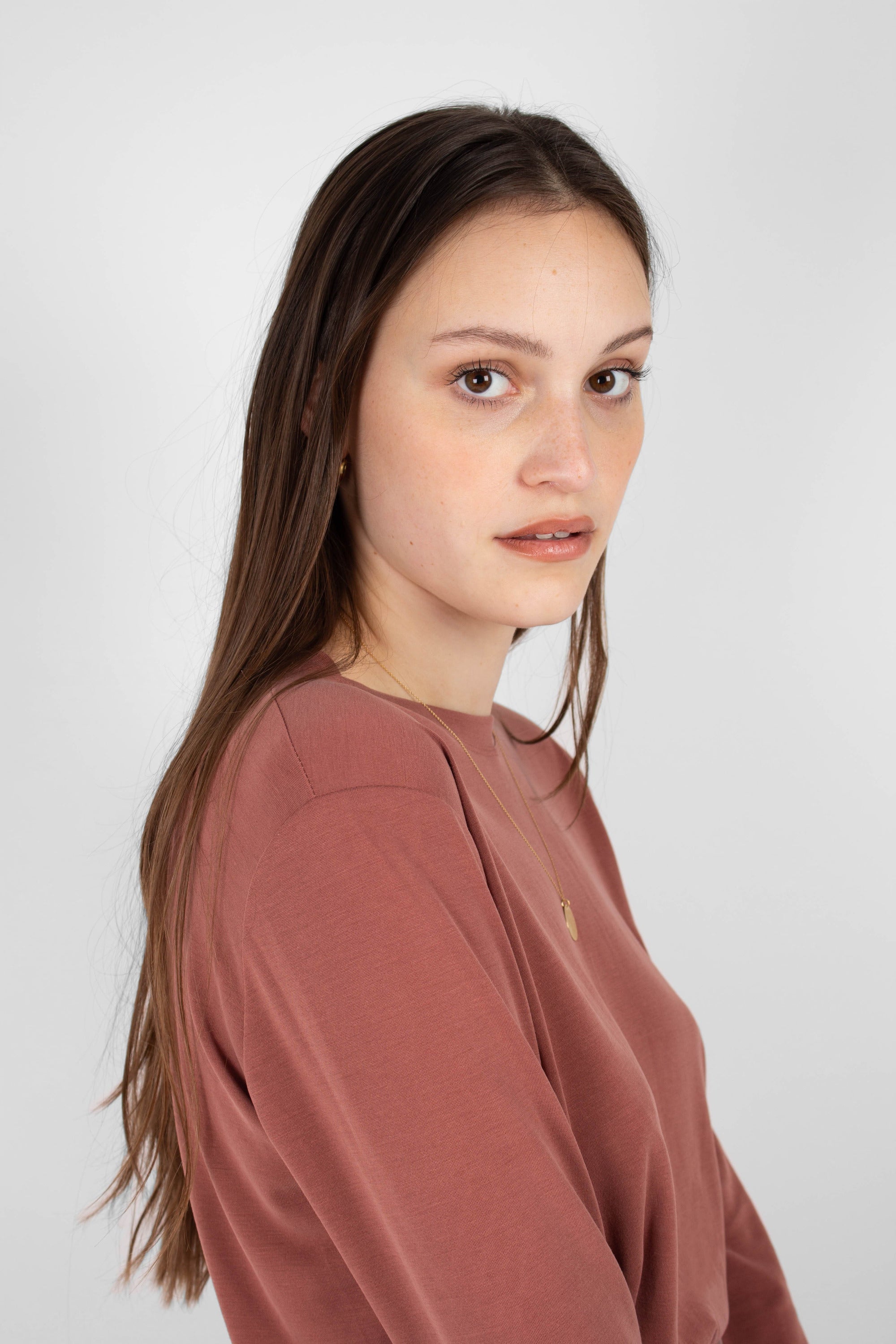 Rust high neck perfect long sleeved tee_9