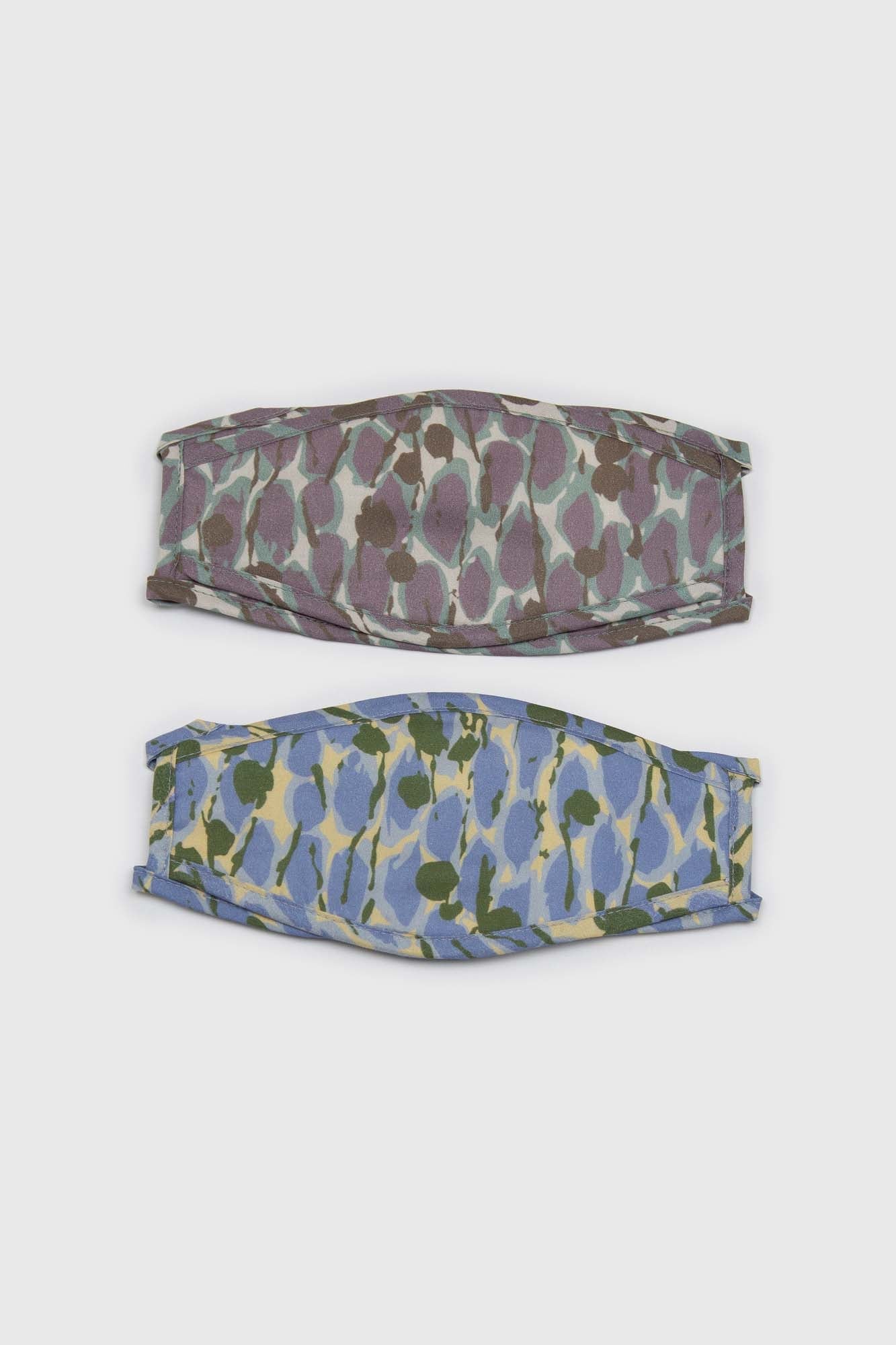 Lilac and mint abstract pattern face mask_3