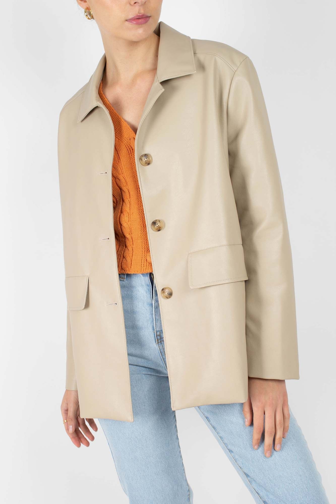 Orange fitted cableknit cardigan_6