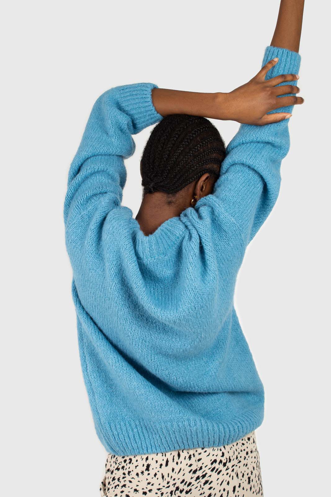 Bright blue oversized crew neck jumper_2