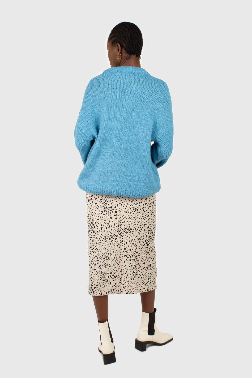 Bright blue oversized crew neck jumper_3