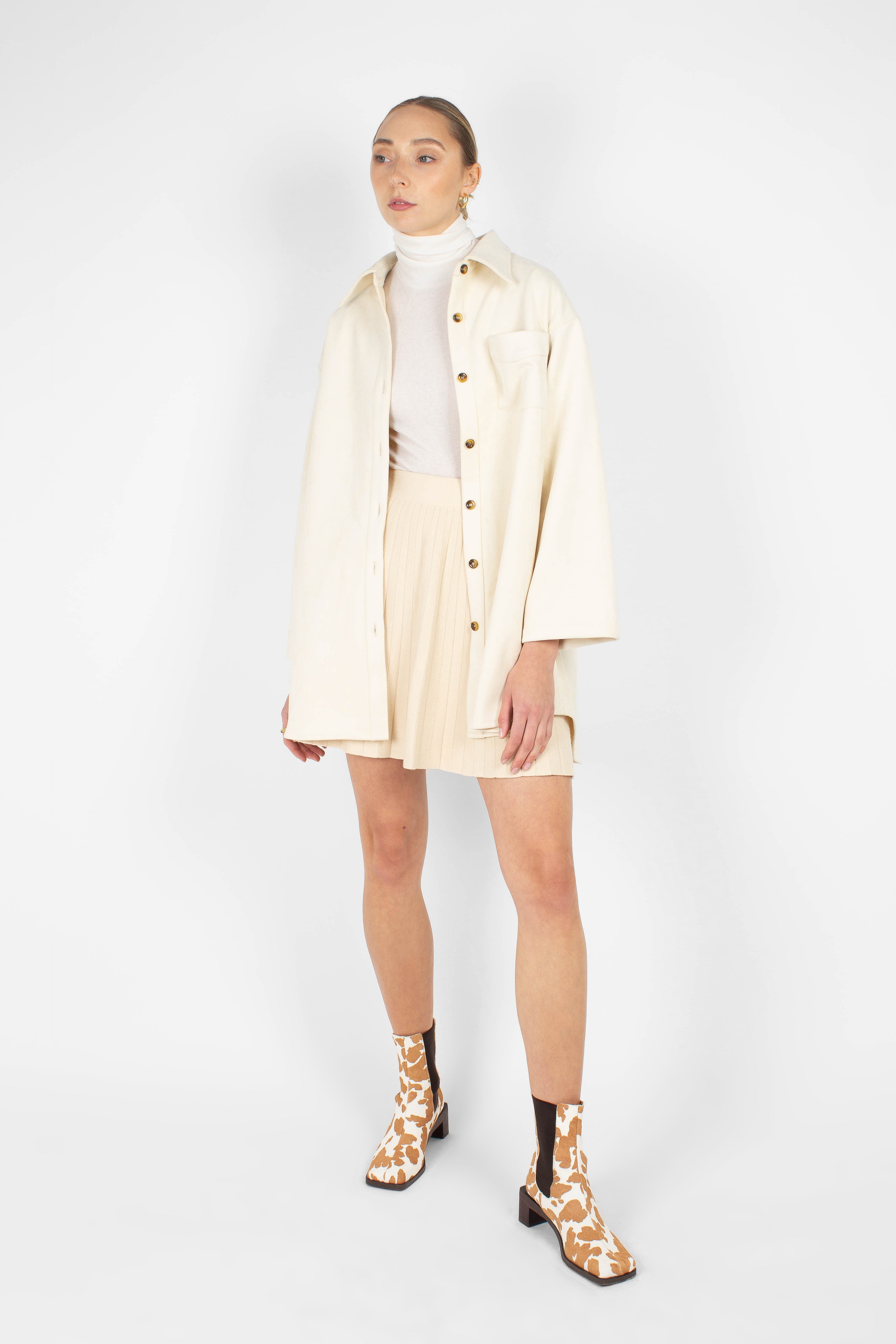 Ivory vegan suede oversized shirt_1