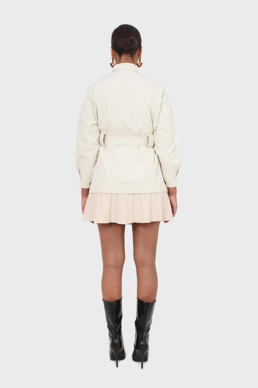 Ivory patch pocket belted safari jacket_2