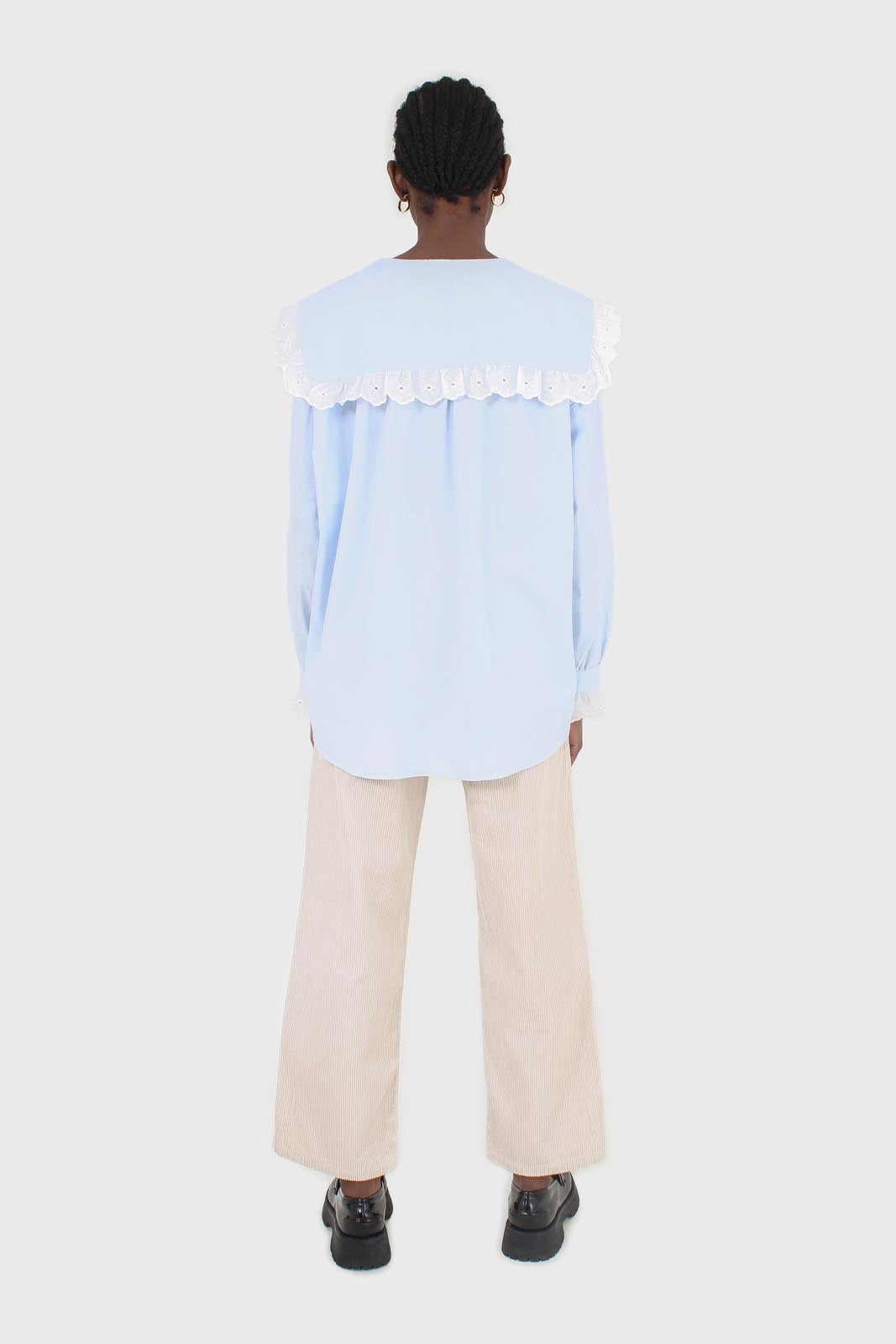 Ivory corduroy loose fit trousers - 812_11