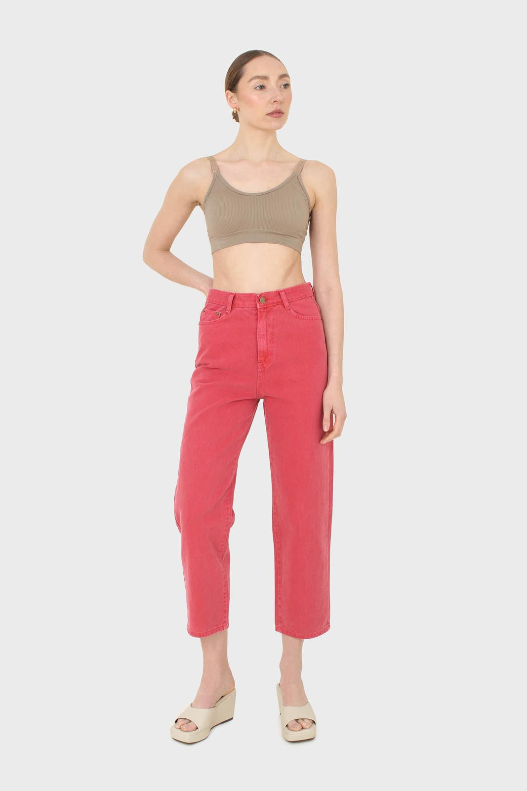 Washed red mom jeans - 209_8