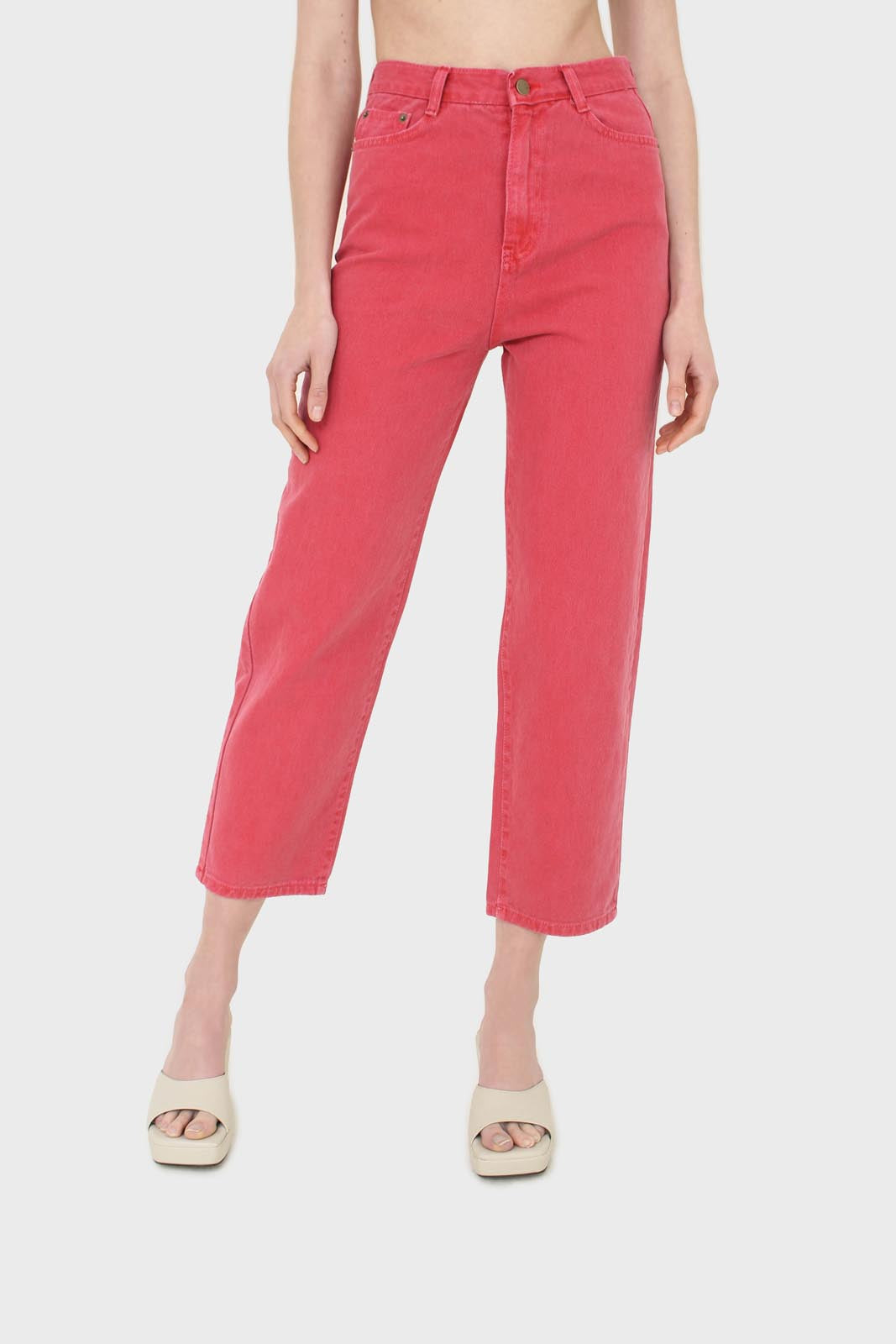 Washed red mom jeans - 209_1