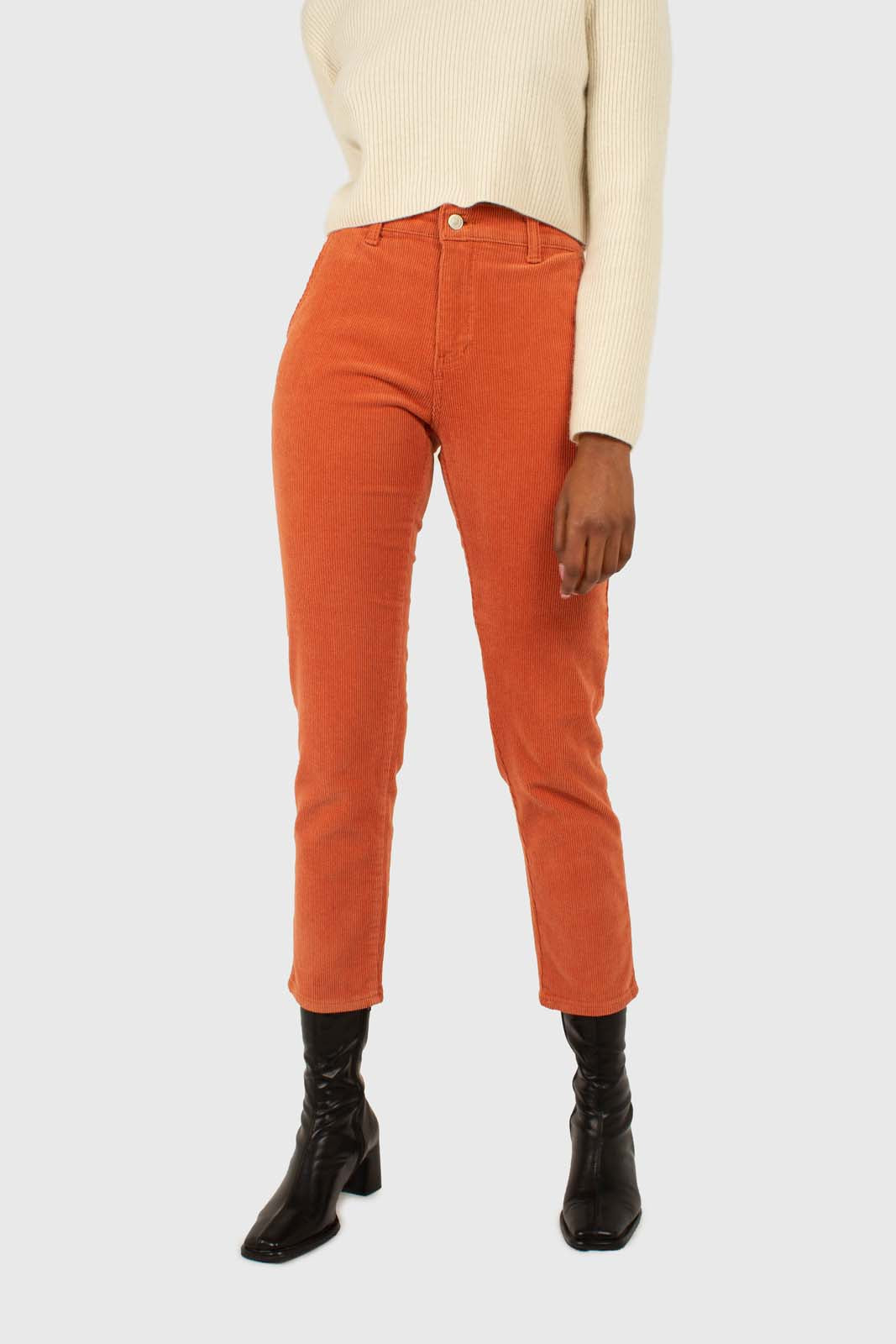 Dusty orange corduroy trousers_1