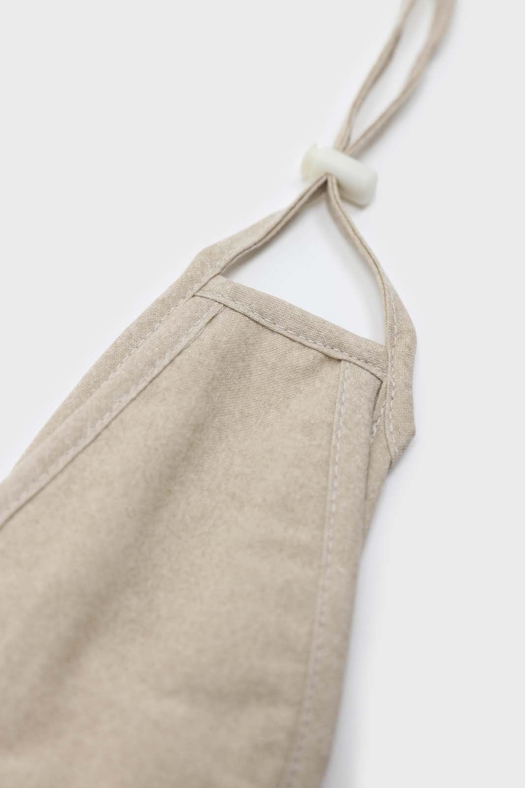 Beige washed cotton face mask_1