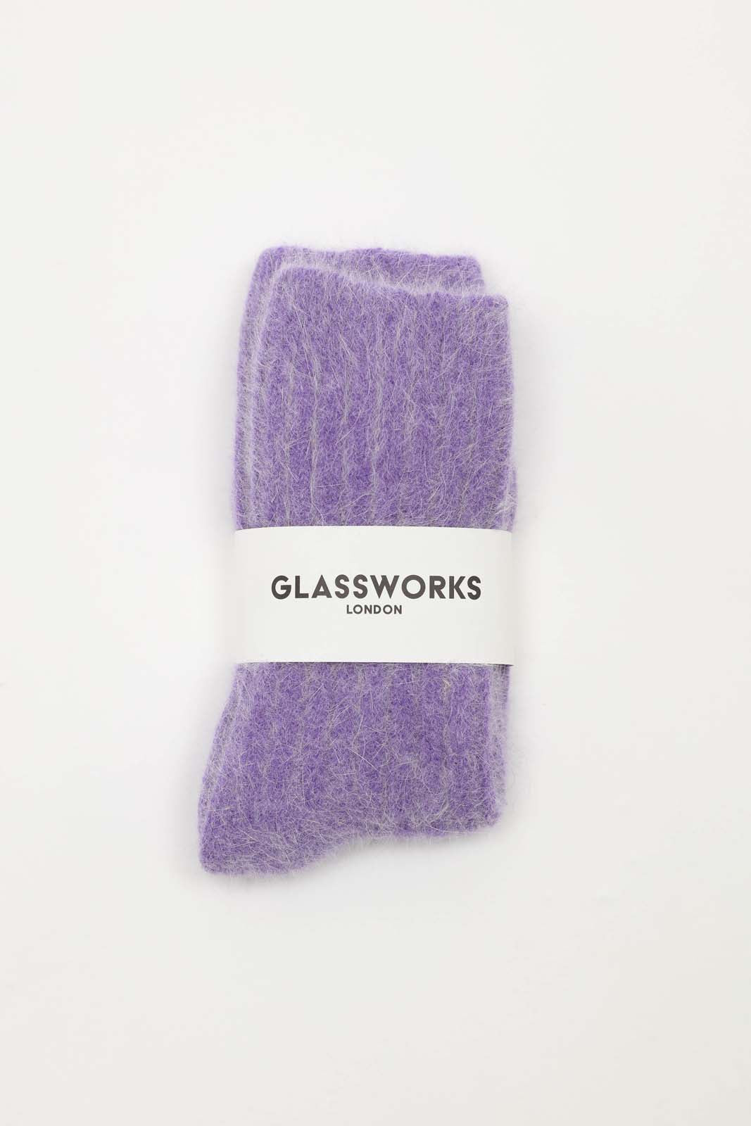 Violet large ribbed angora socks_2