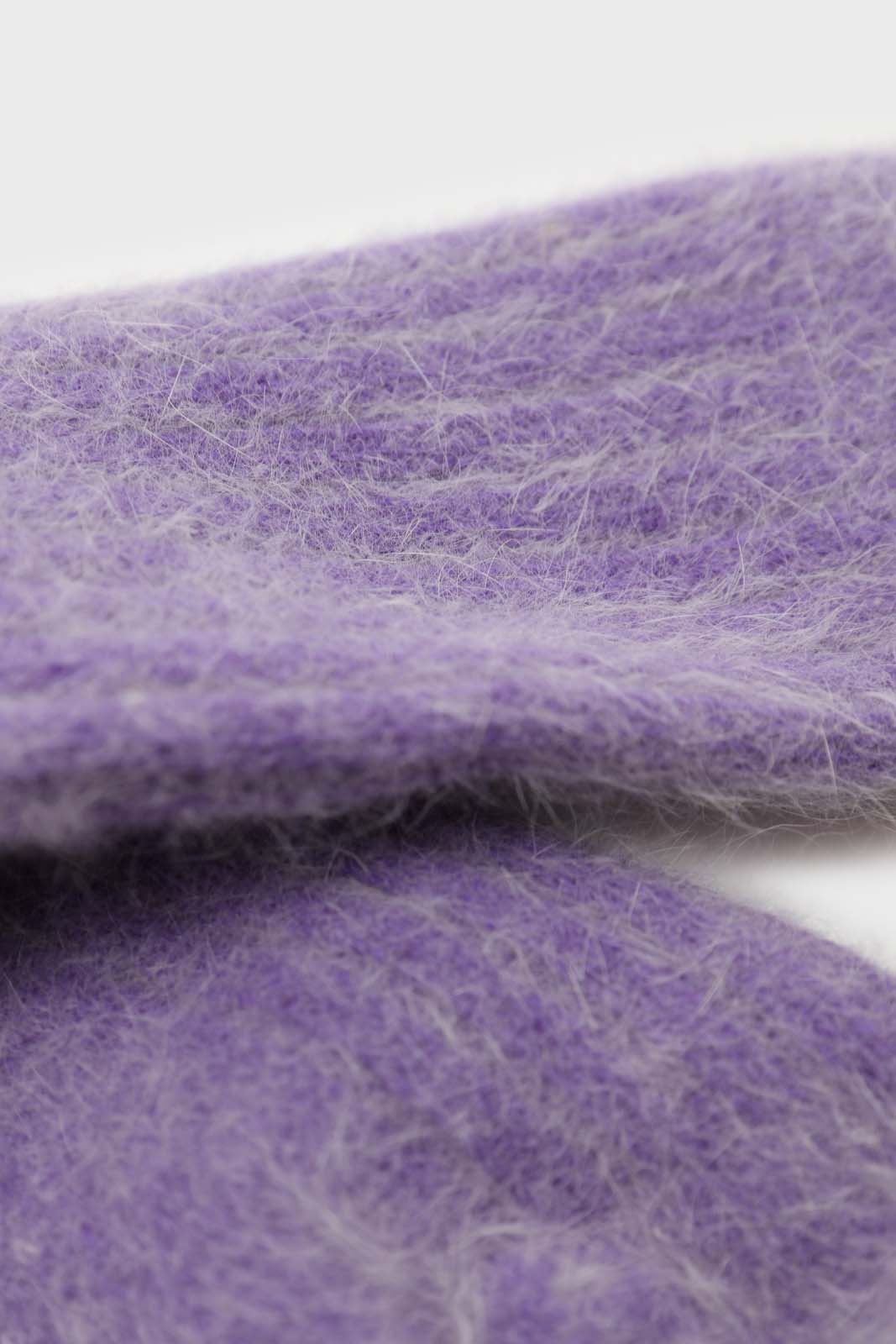 Violet large ribbed angora socks_4