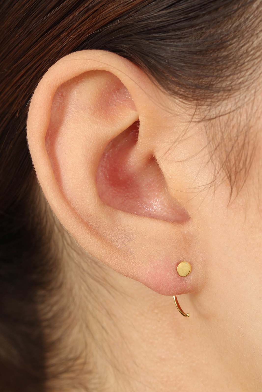 Gold circle half hoop_2