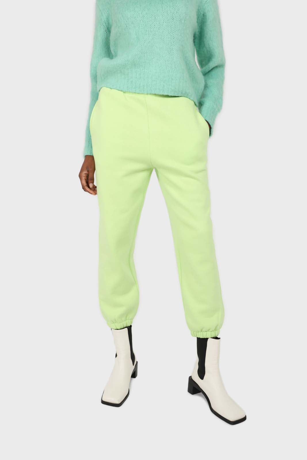 Neon green sweatpants_1