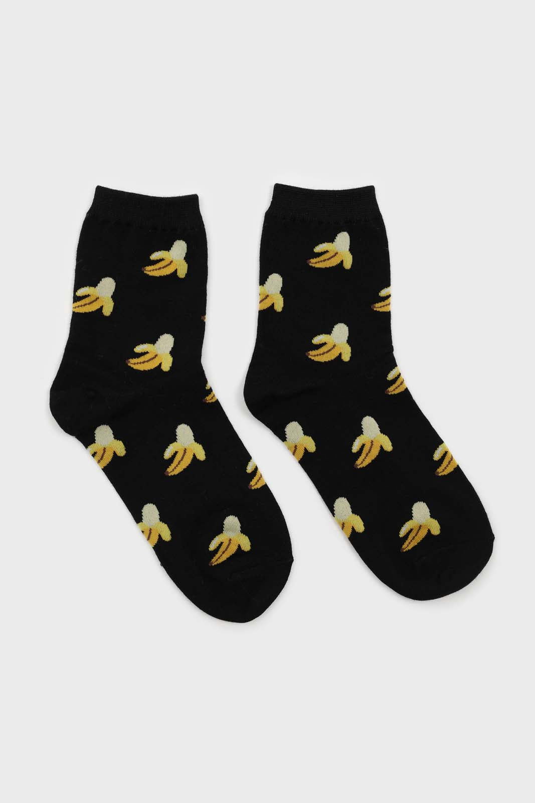 Black peeled banana socks_5