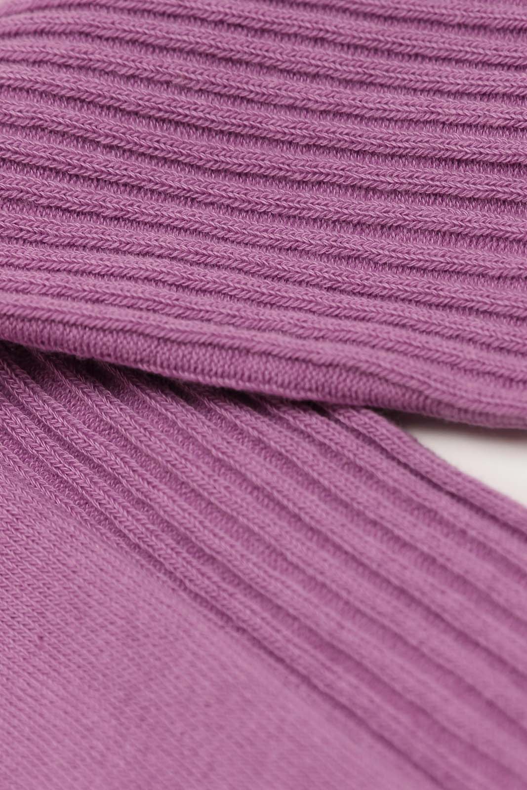 Light purple long ribbed socks_2