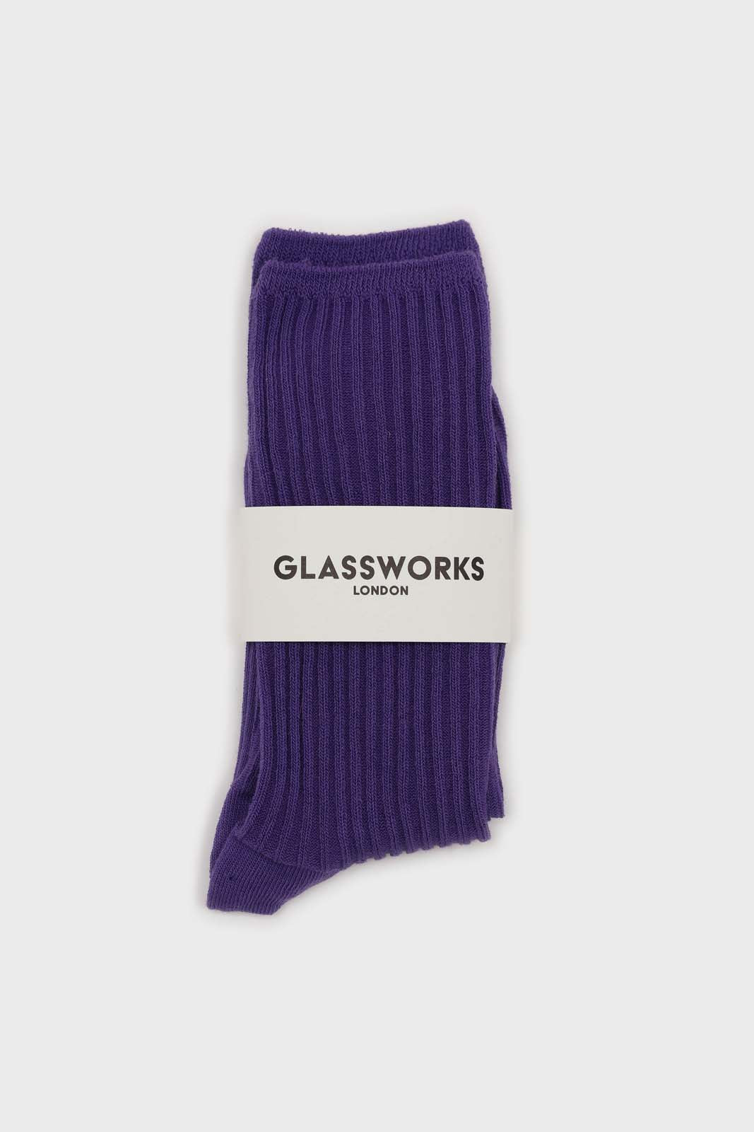 Violet long ribbed socks_3